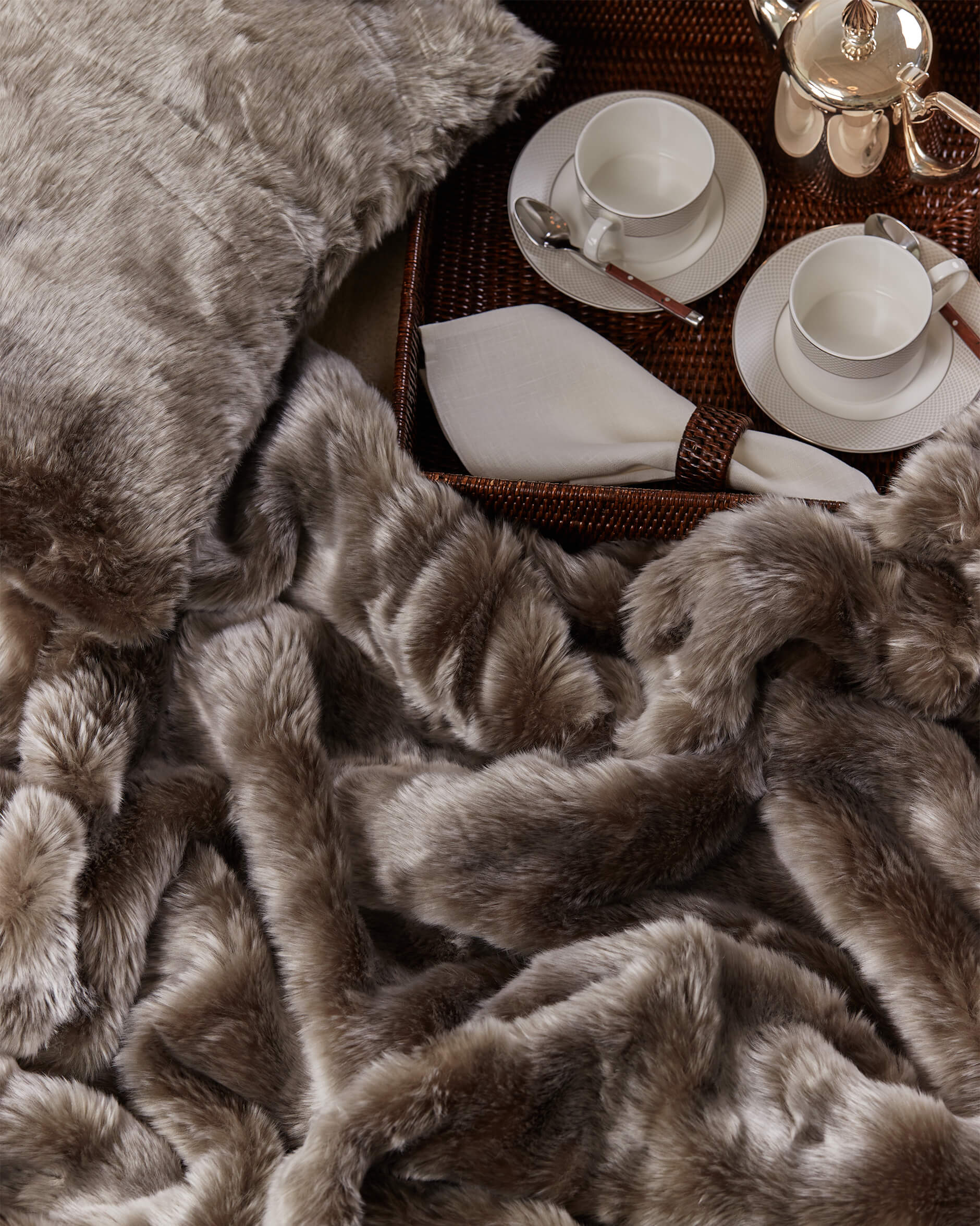 Whistler överkast silver fox