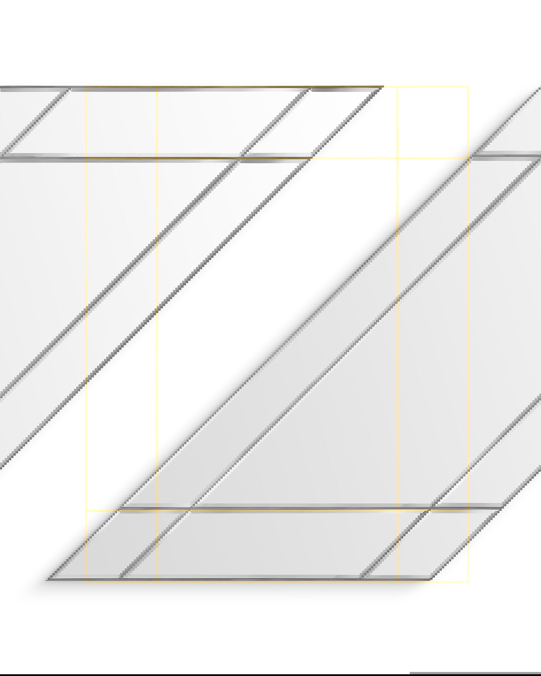 Beaumont spegel mässing