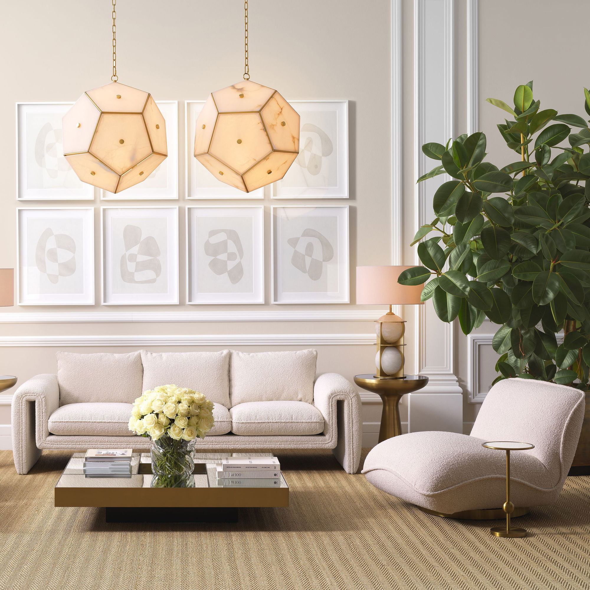 Relax Chair Bouclé Cream