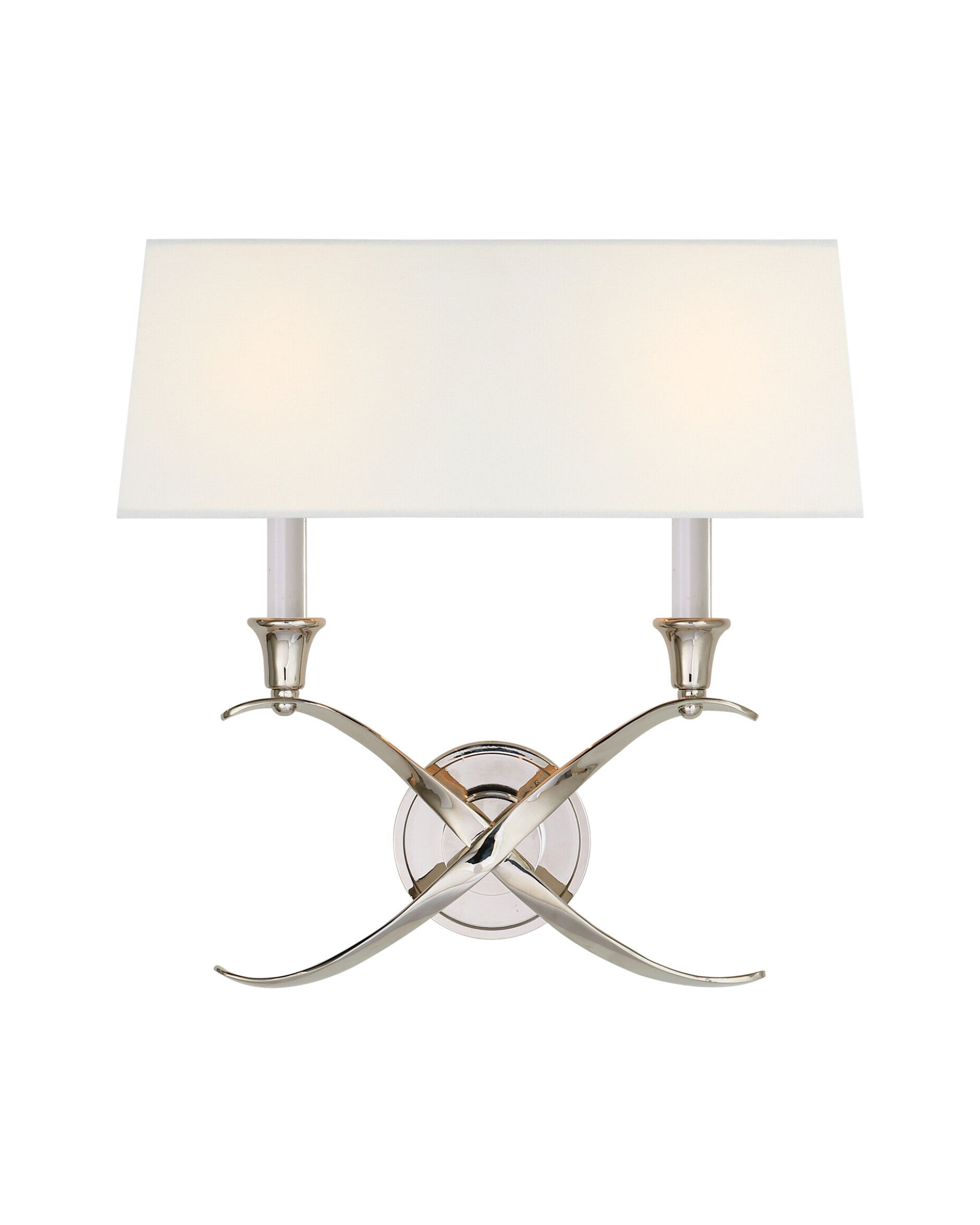 Cross Bouillotte vägglampa nickel L