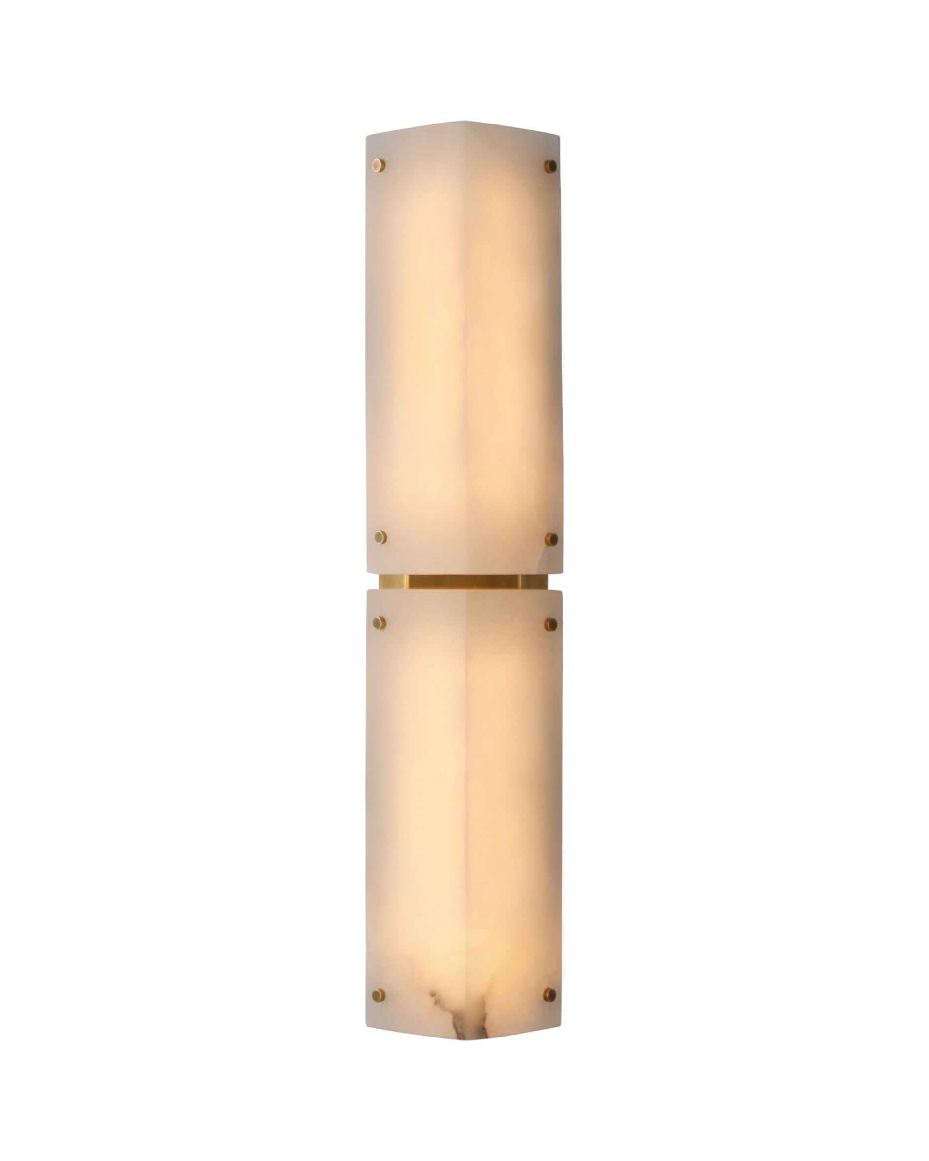 Clayton 25" vägglampa alabaster/mässing
