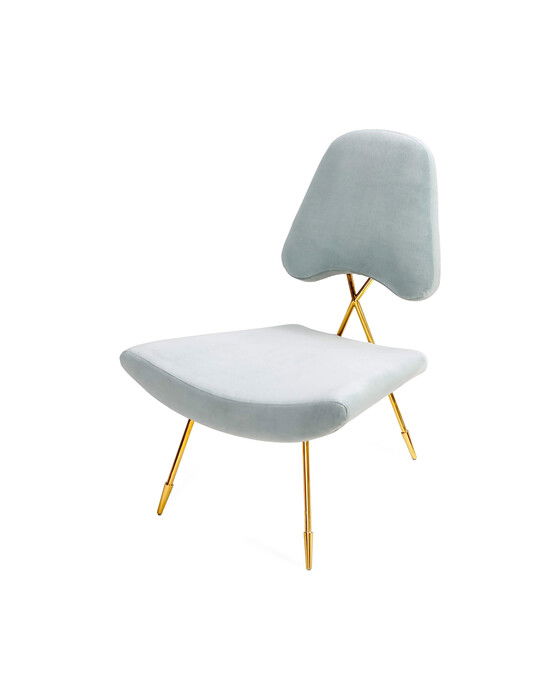 Maxime loungestol ljusblå