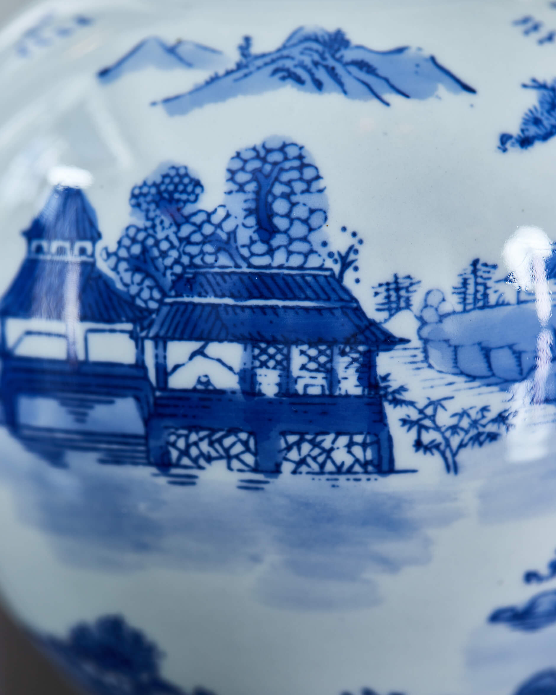 Zina ingefärskrus blå/vit