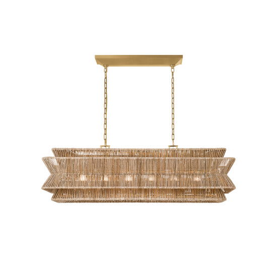 Antigua 54" Linear Natural Abaca