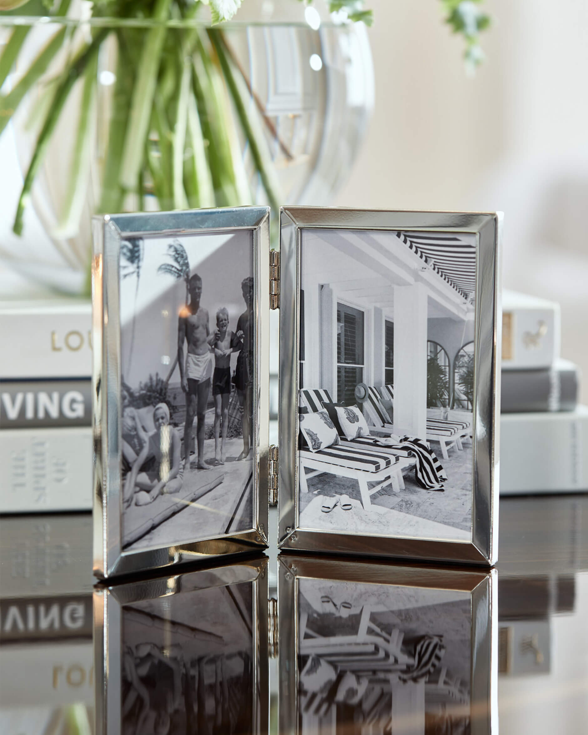 Greta Bilderrahmen silber doppelt