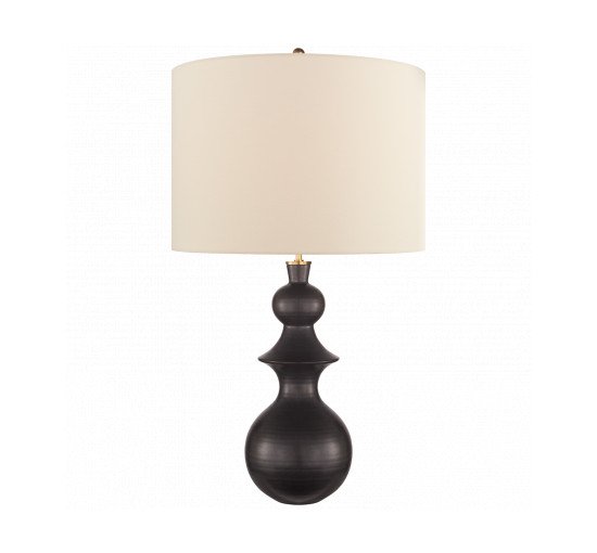 null - Saxon Large Table Lamp Dove Grey