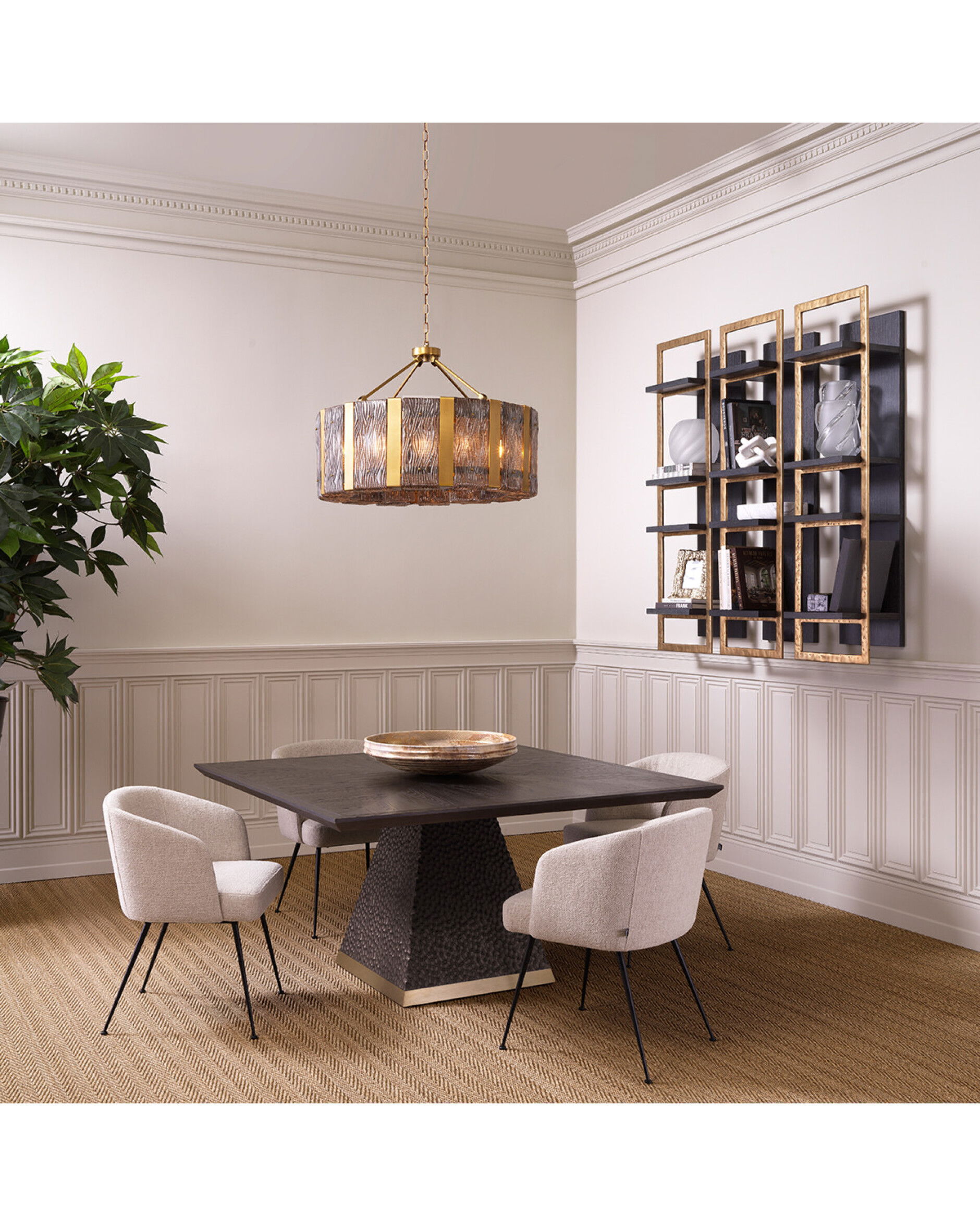 Rexton Dining Table ebony oak veneer