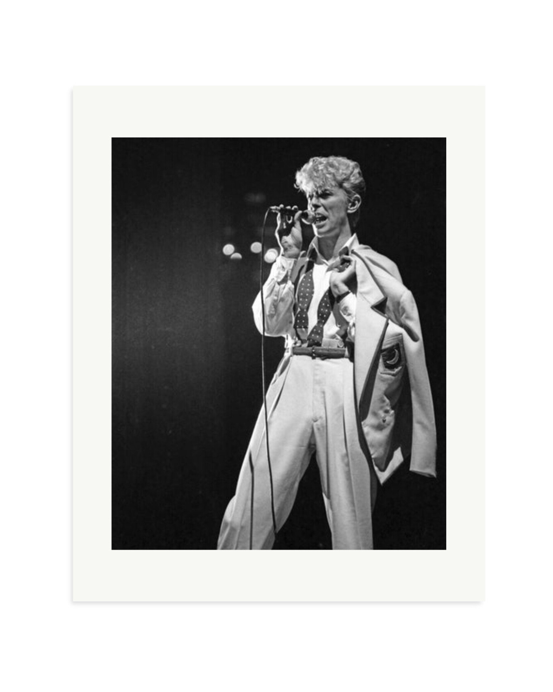 Bowie Serious Moonlight Tour Print Only / Medium