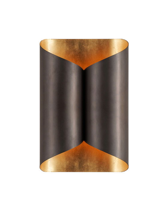 Selfoss vägglampa brons S