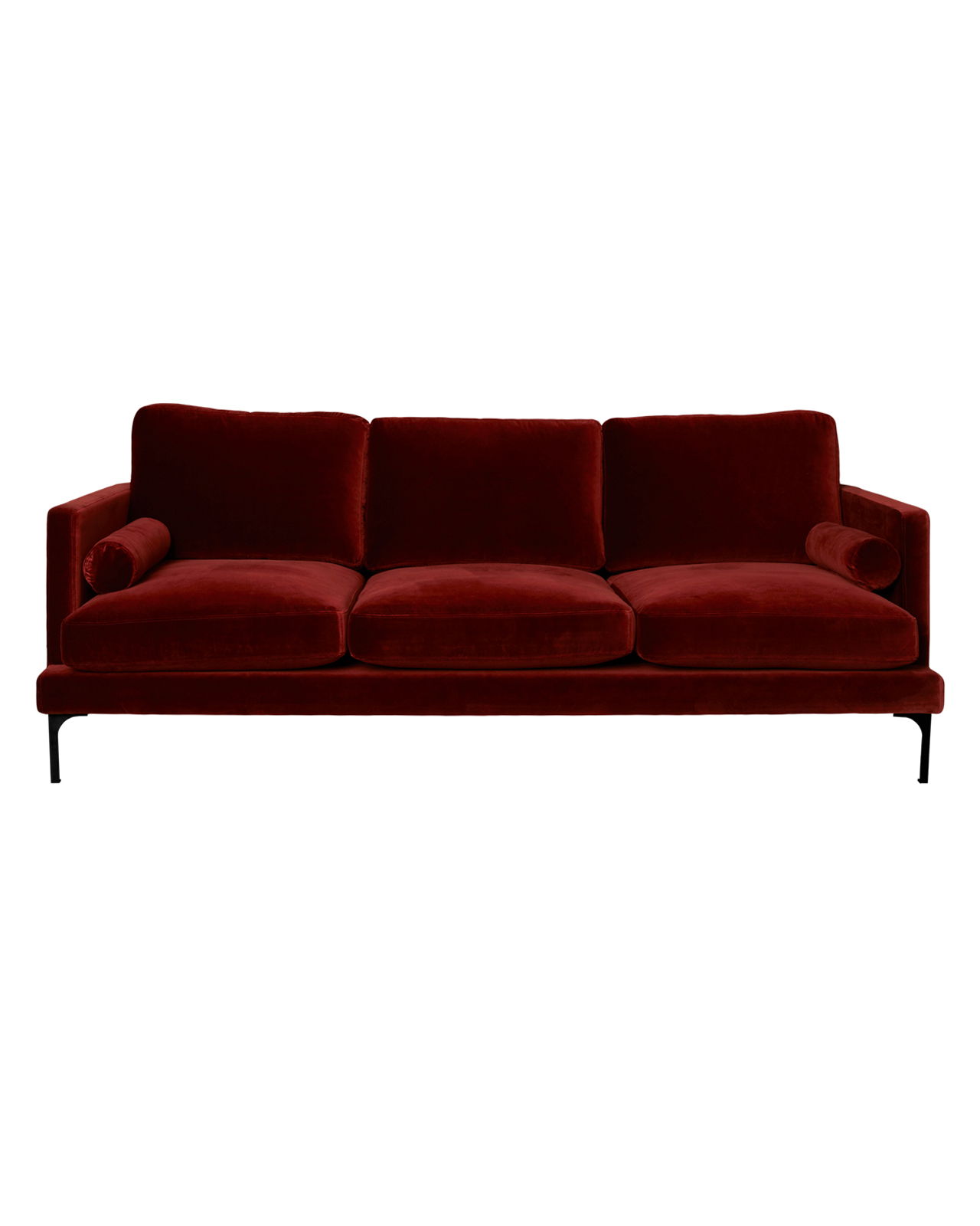Bonham soffa 3-sits sangria/svart