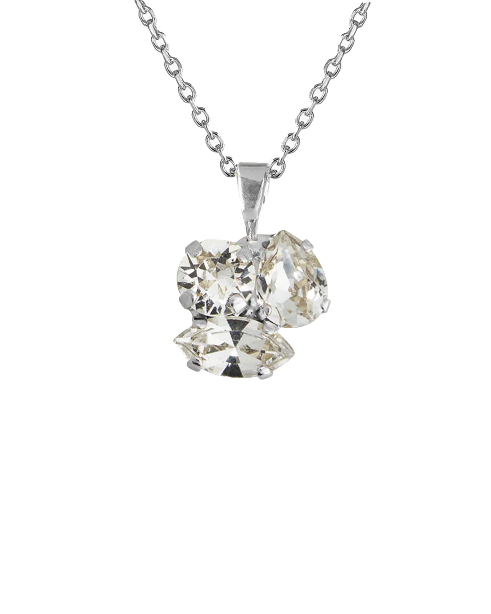 Ana Necklace Crystal Rhodium