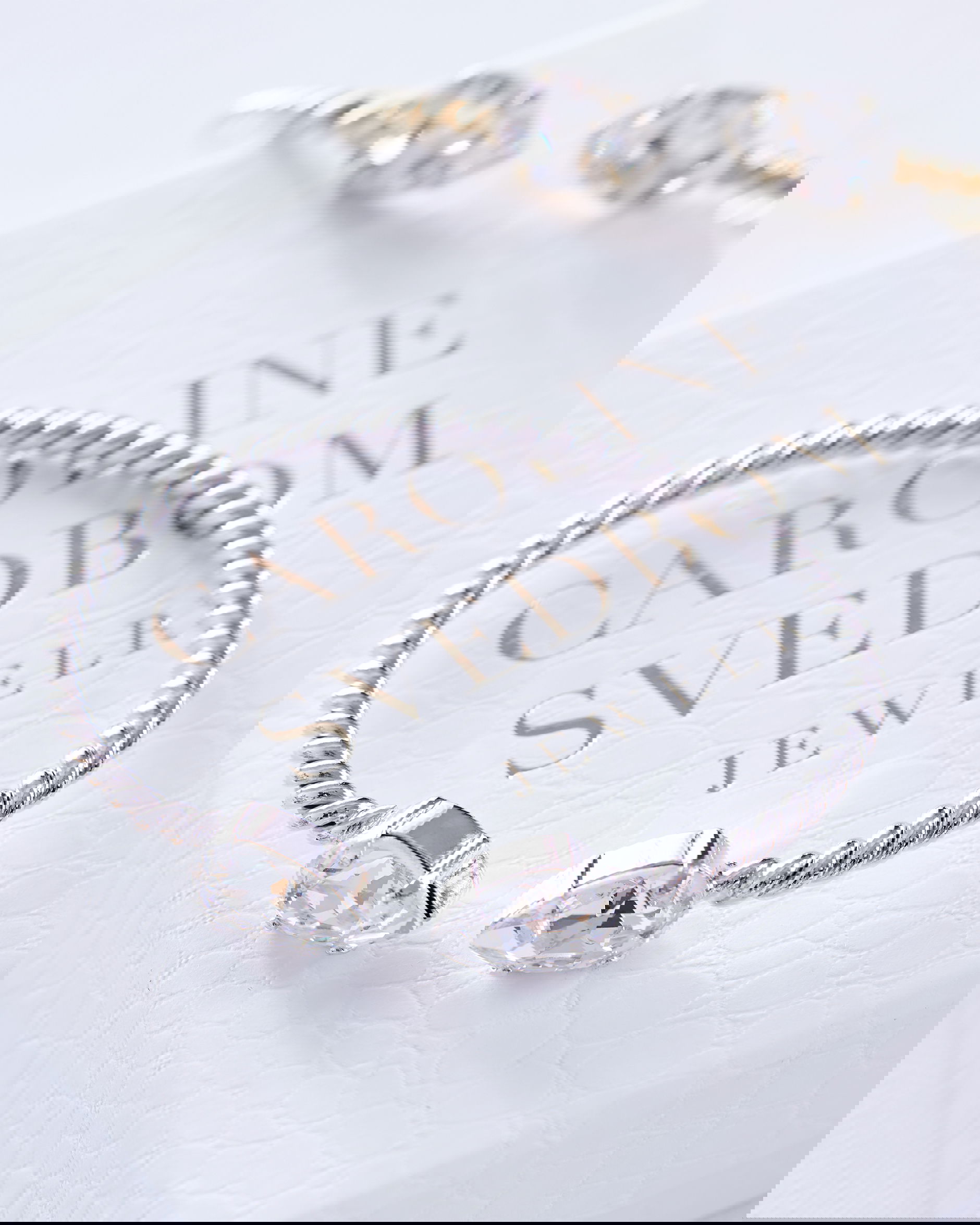 Mini Drop armband crystal rhodium