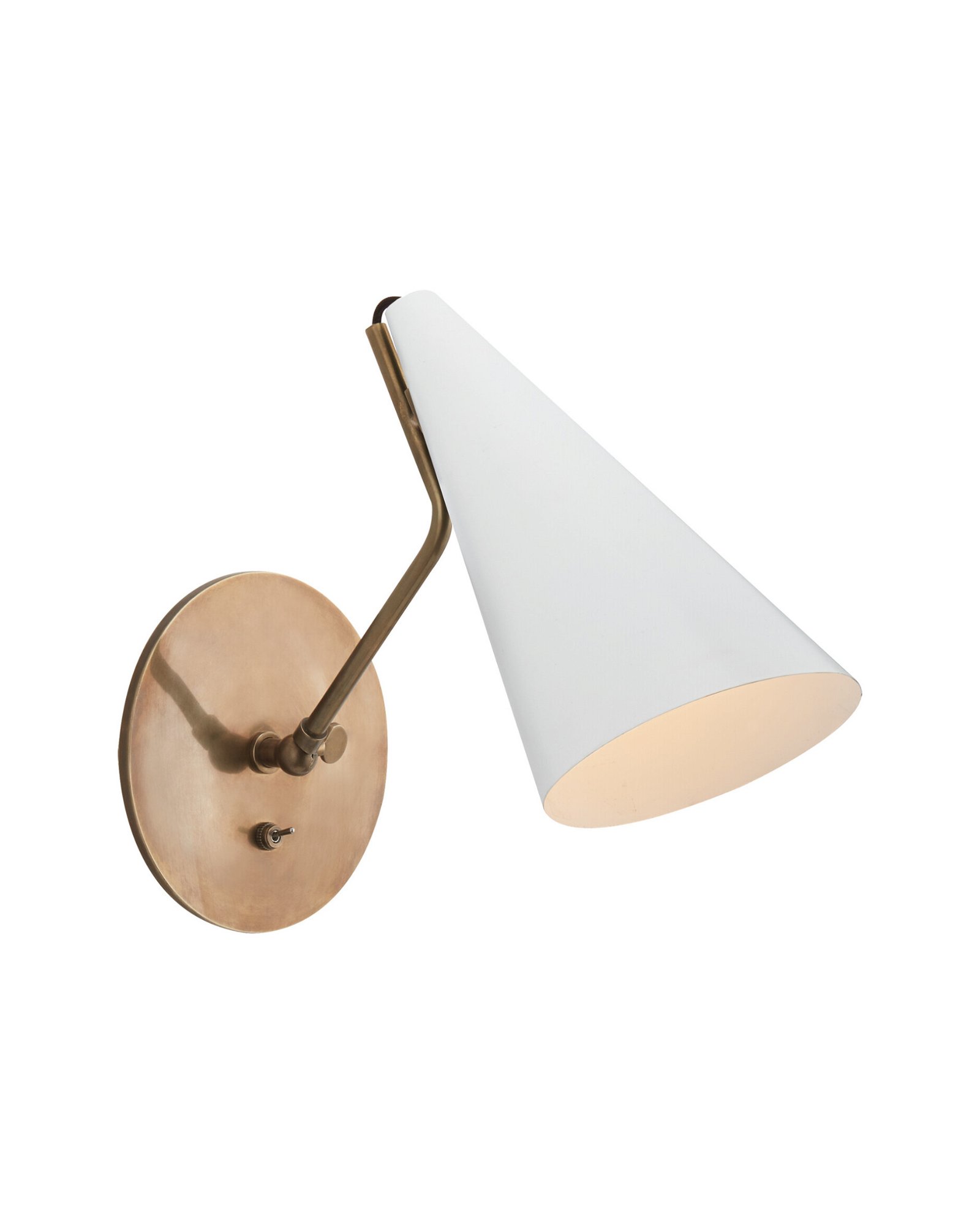 Franca Double Library Wall Light in Hand-Rubbed Antique Brass, Visual  Comfort