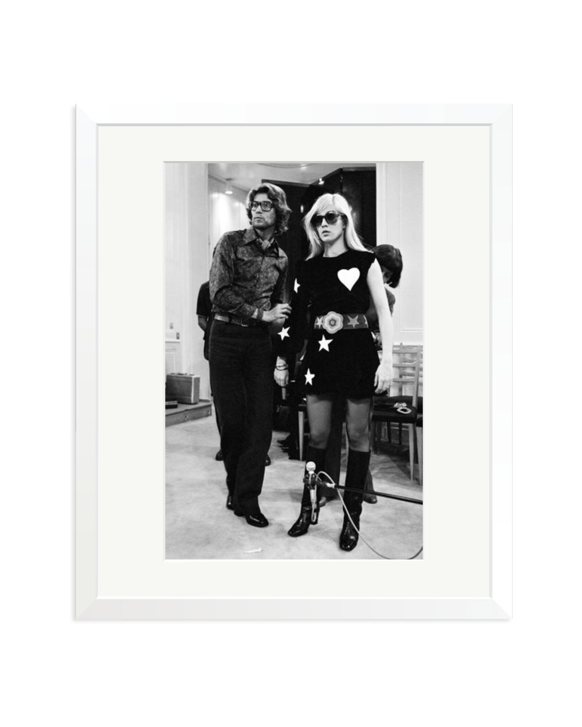 Sylvie Vartan at Yves Saint Laurent White / Large