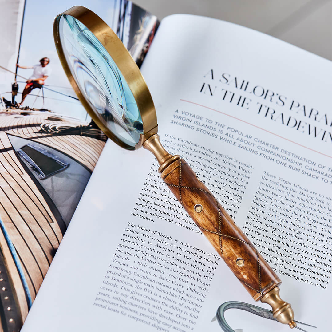 Etienne förstoringsglas brun