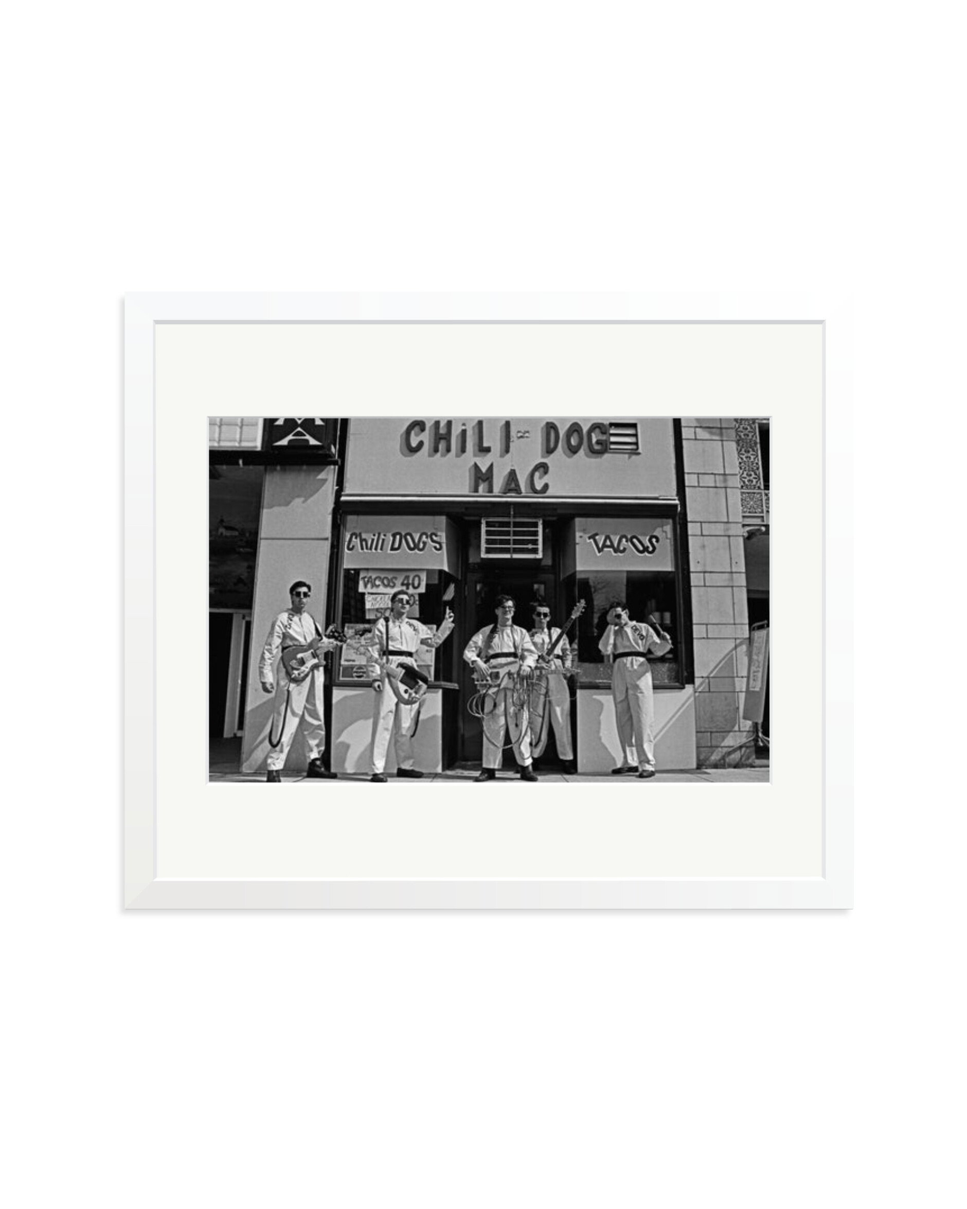 Devo at The Chili Dog Mac in Akron 1978 White / Large