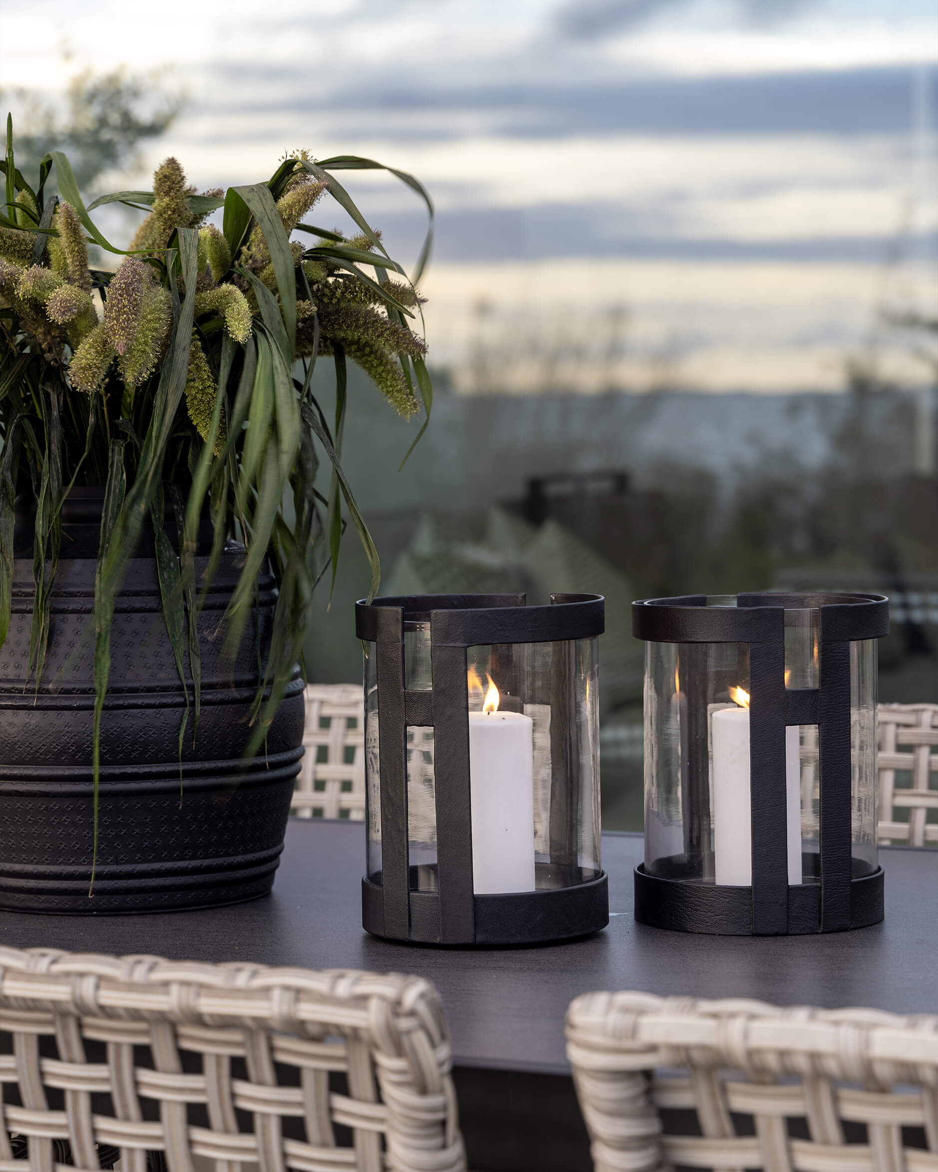 Santino outdoor lykta svart S