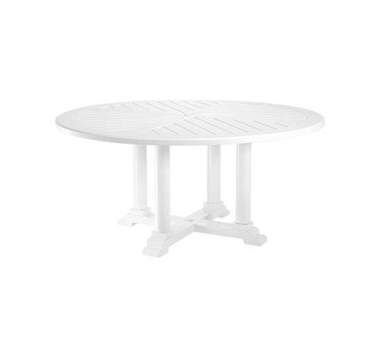 White - Bell Rive Round Dining Table White