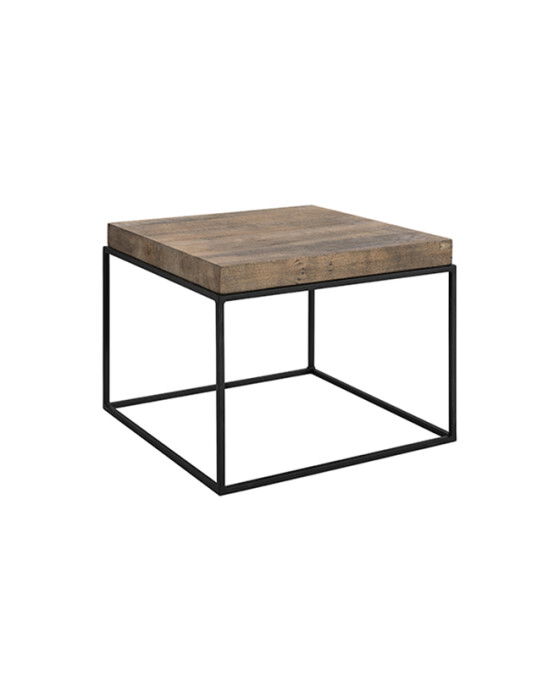 carlisle sidobord silver back 65x65cm