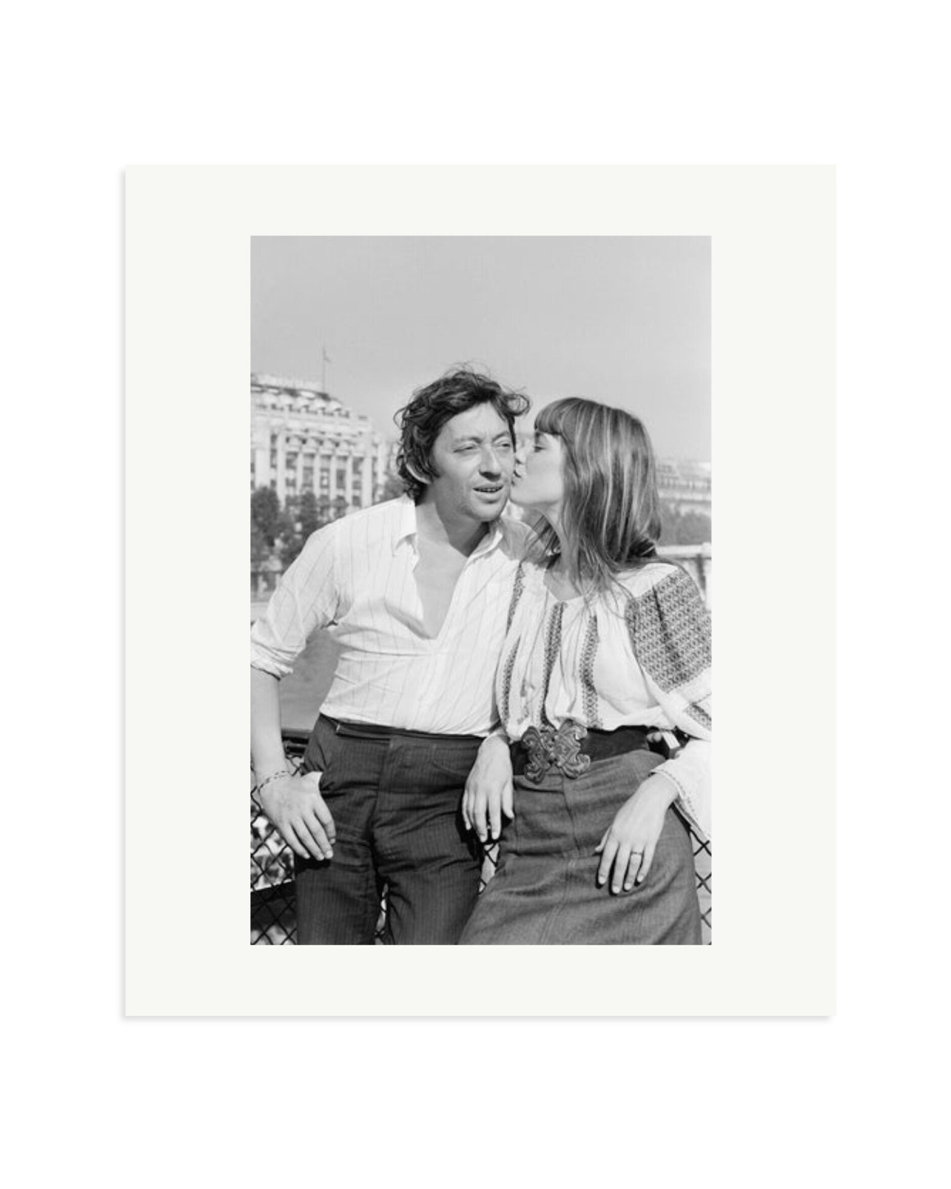 Gainsbourg and Birkin in Paris Print Only / Large