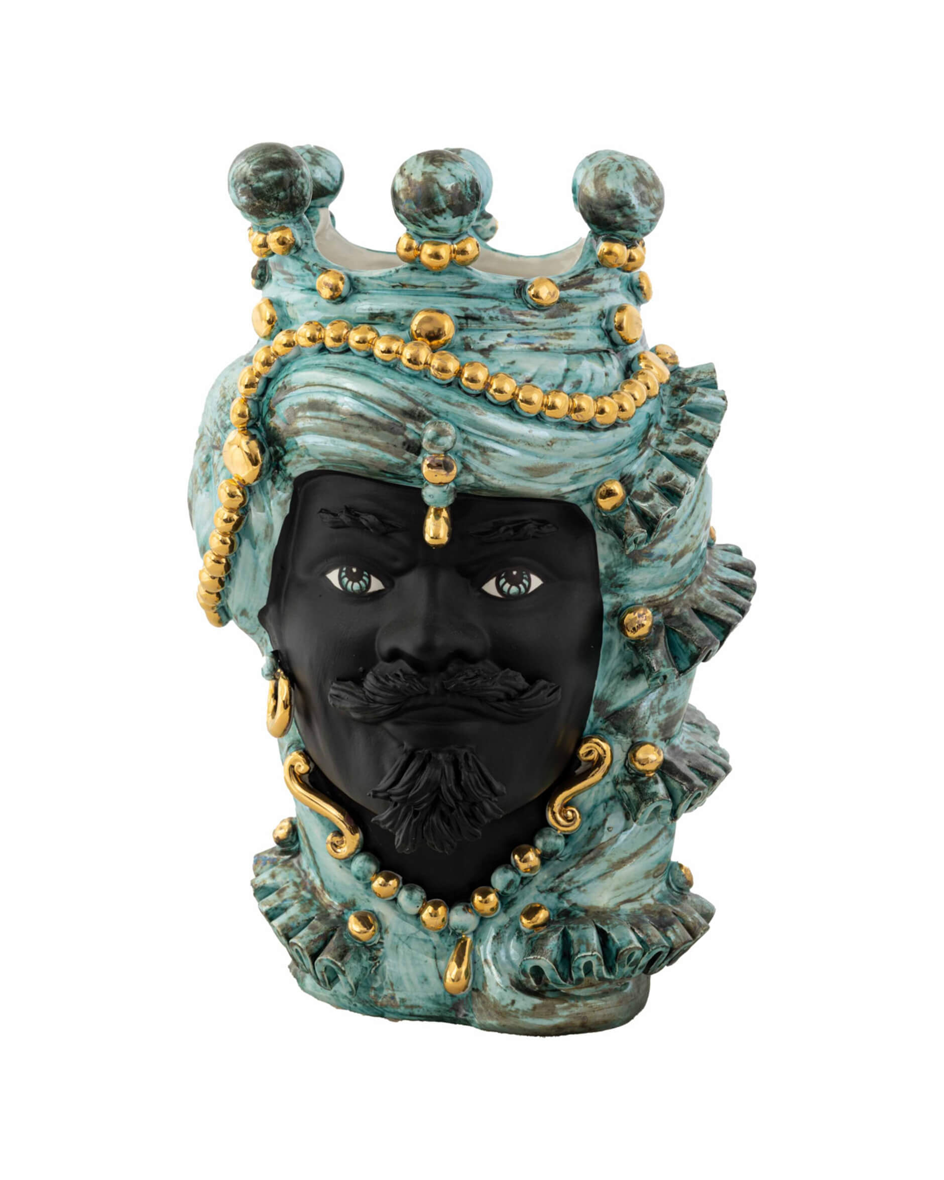 Testa di Moro uomo svart/turkos