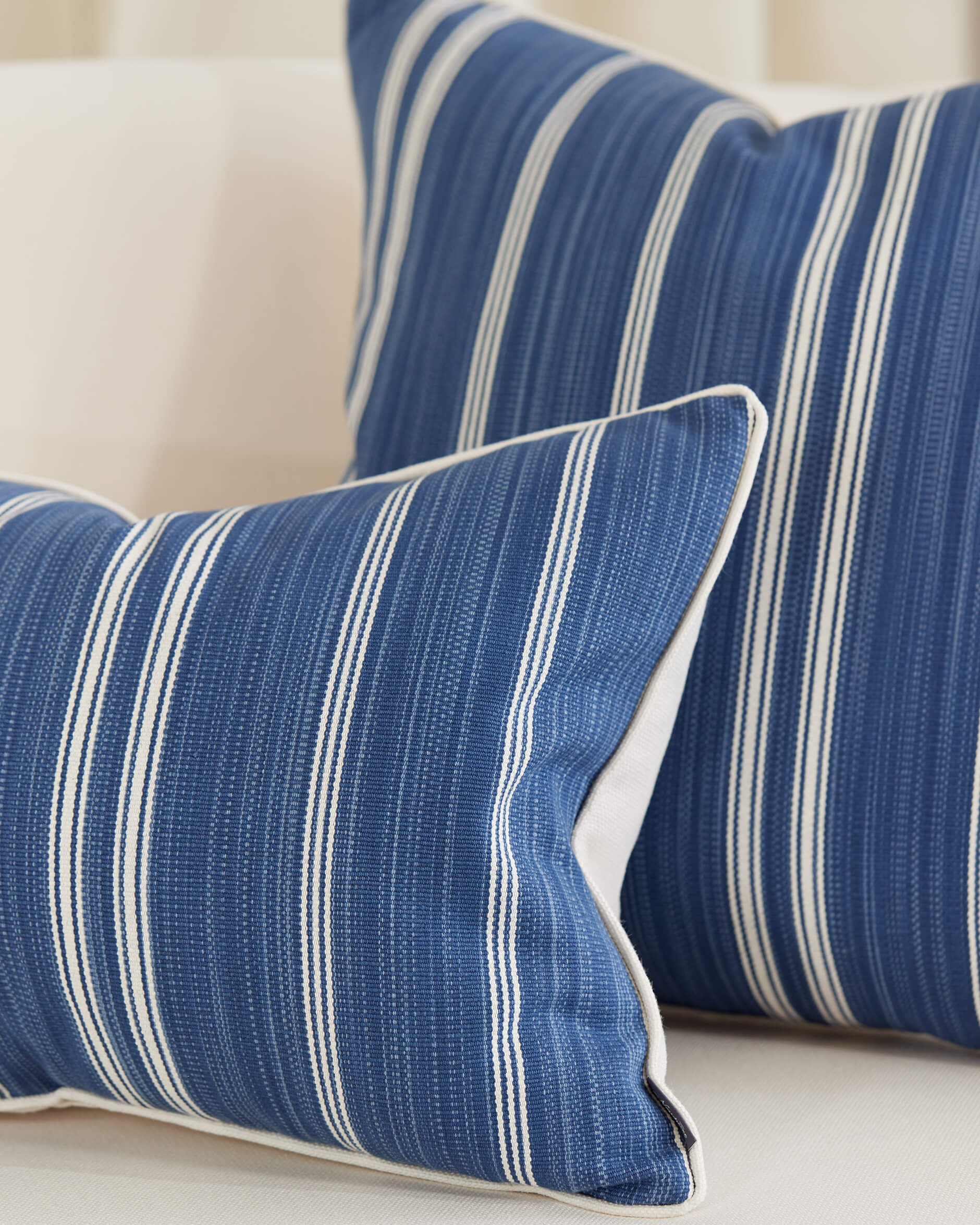 Batchelder Ticking kuddfodral indigo