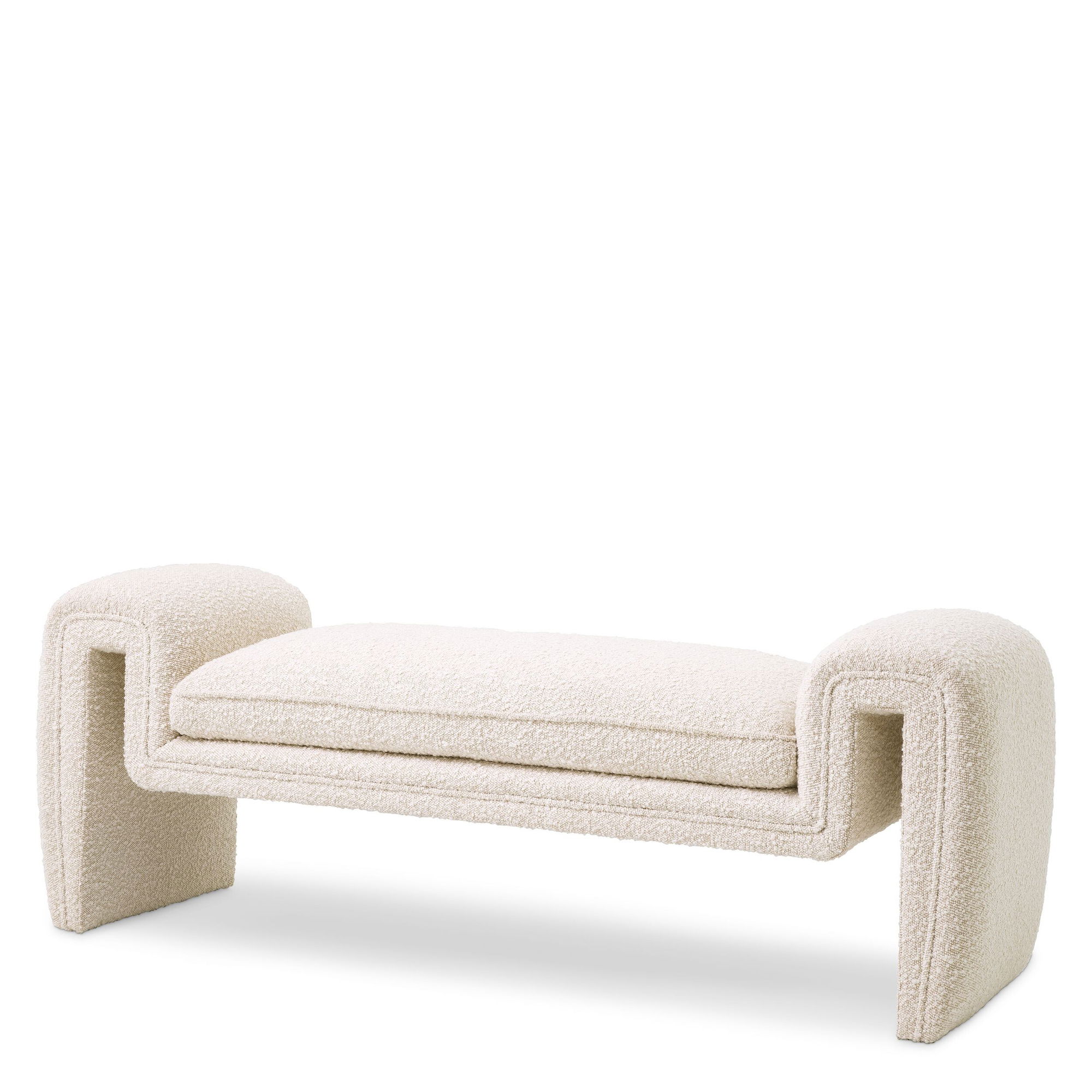 Tondo bänk bouclé cream