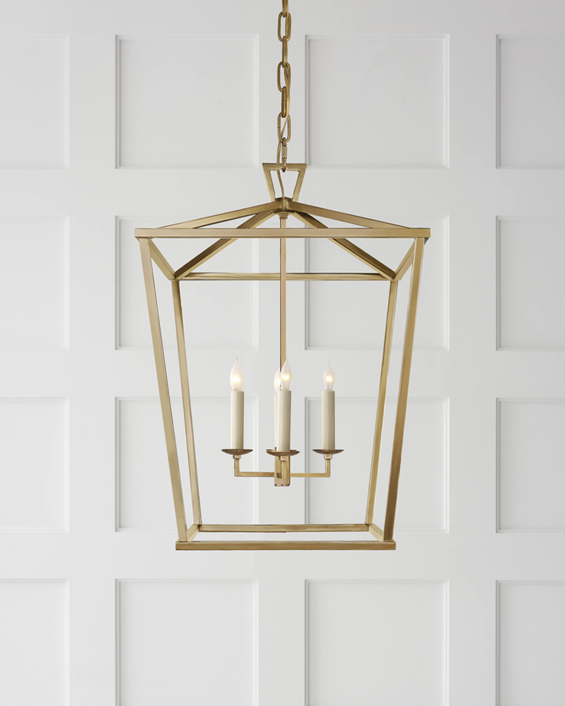Darlana Lantern Antique-Burnished Brass Medium