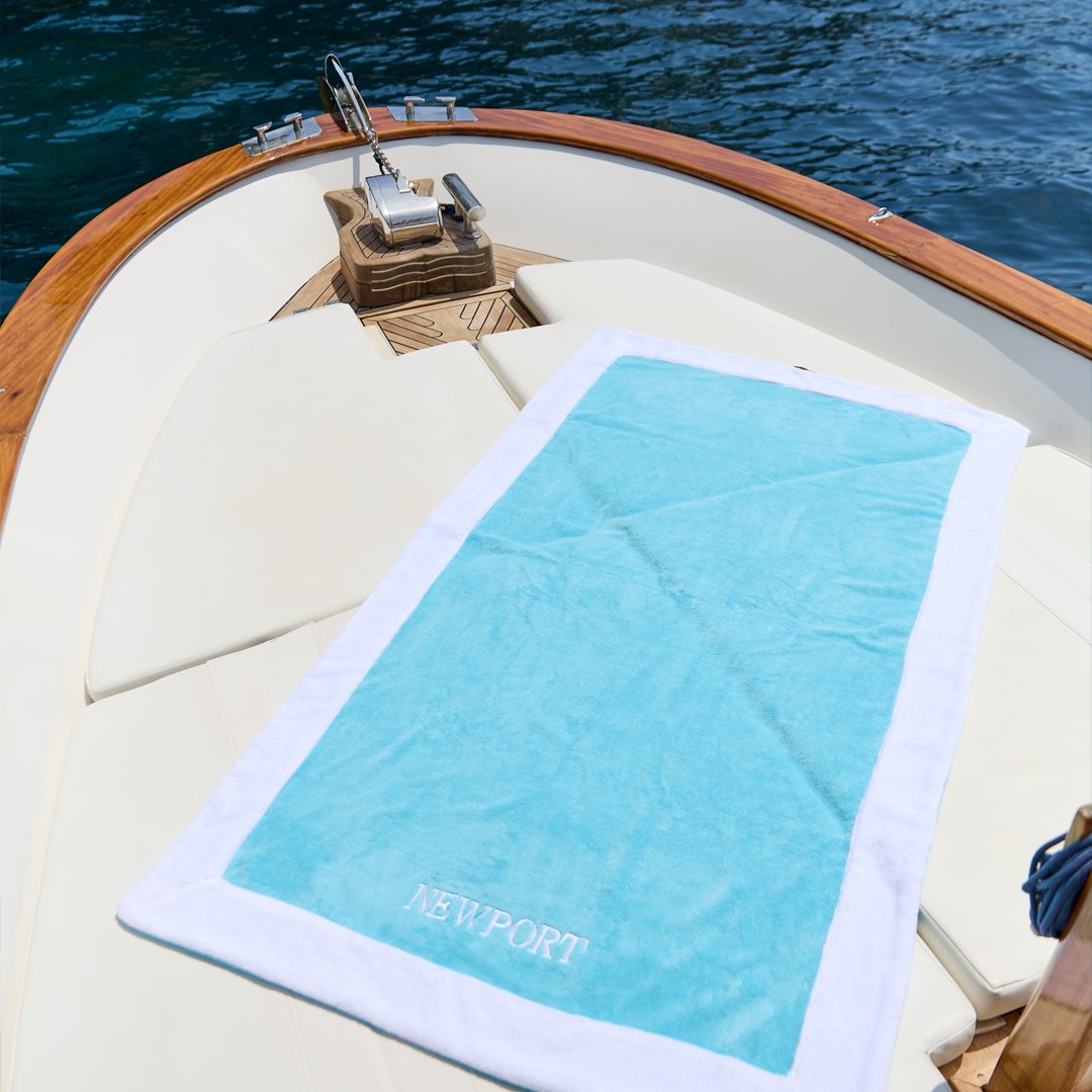 Amalfi beach towel aqua