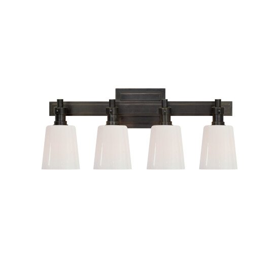 null - Bryant Four-Light Bath Sconce Polished Nickel