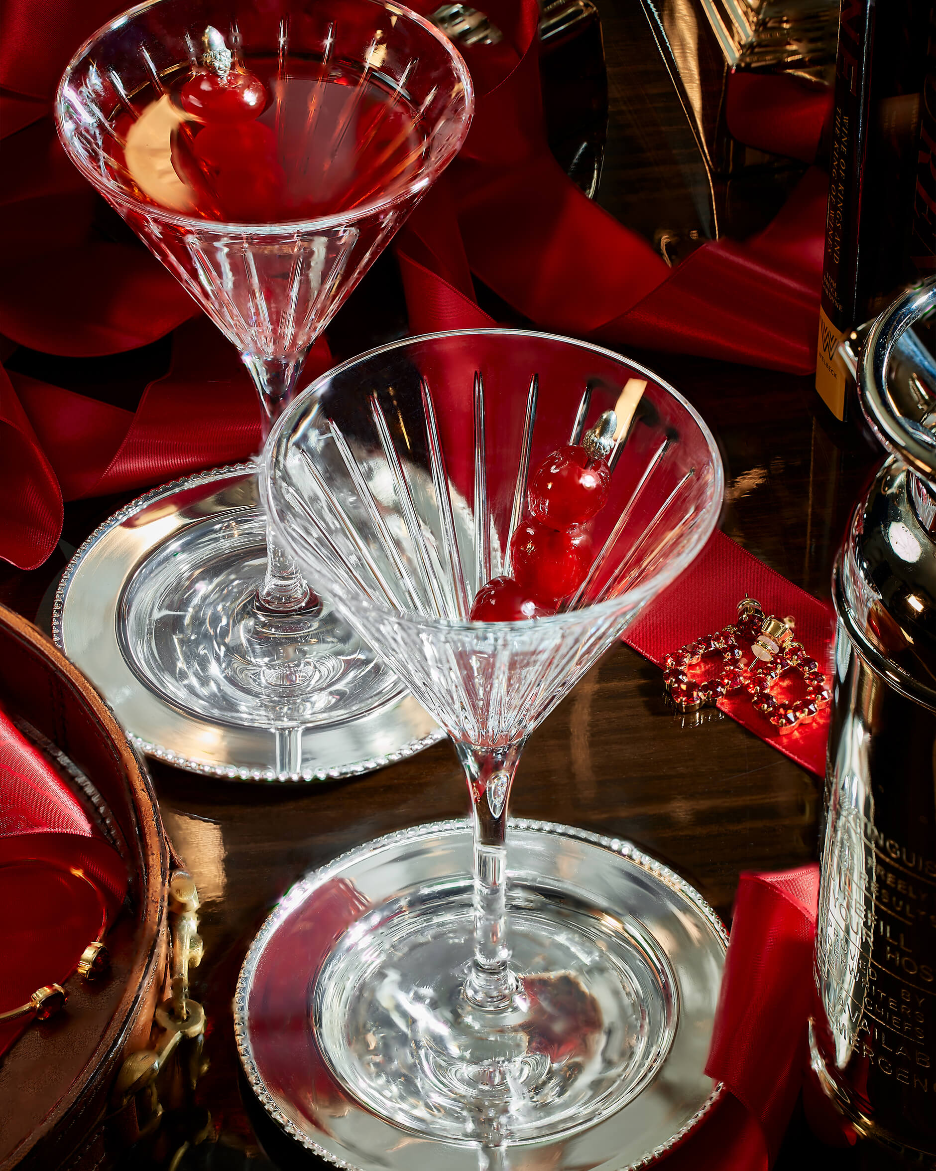 Manhattan martiniglas kristall singel