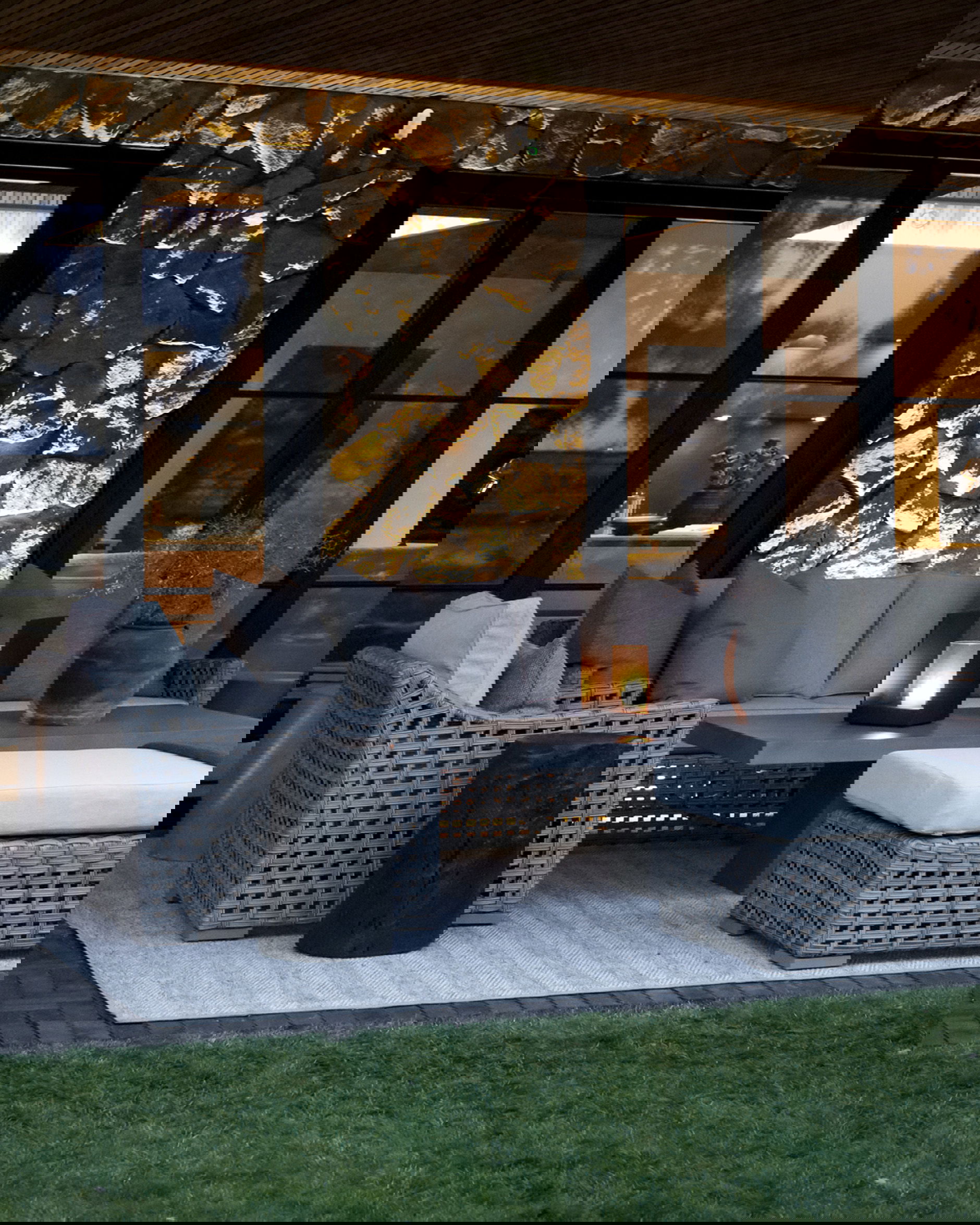 San Remo Sofa grau 3-Sitzer