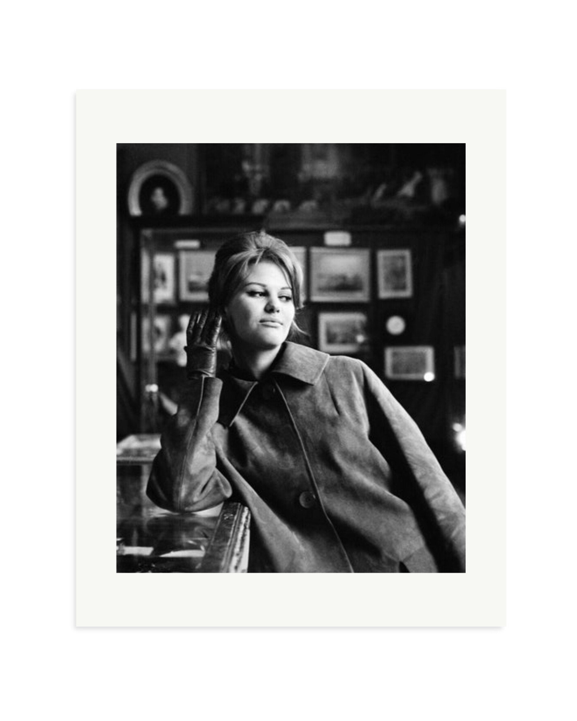 Claudia Cardinale Cafe Time Print Only / Medium
