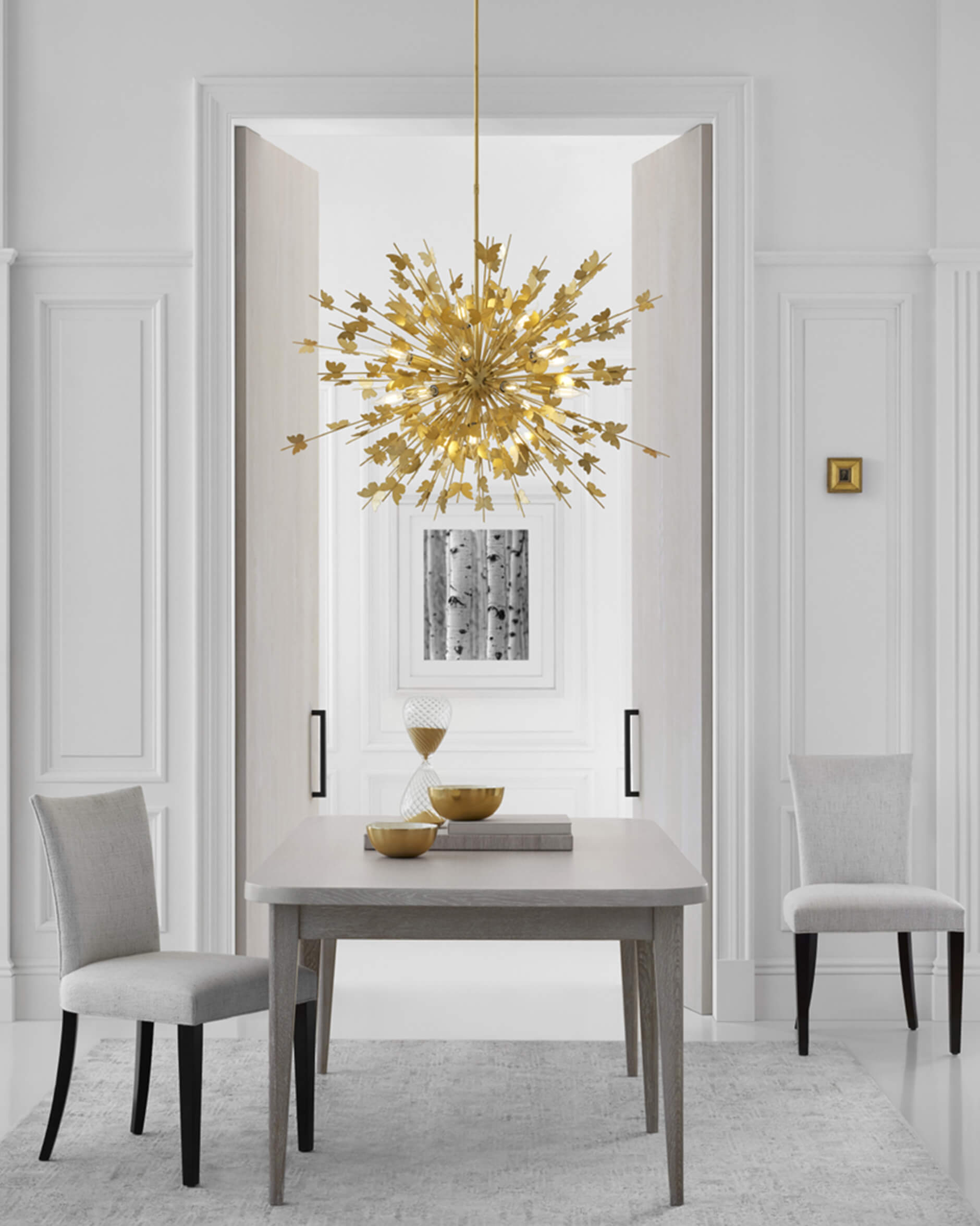 Farfalle takkrona guld M