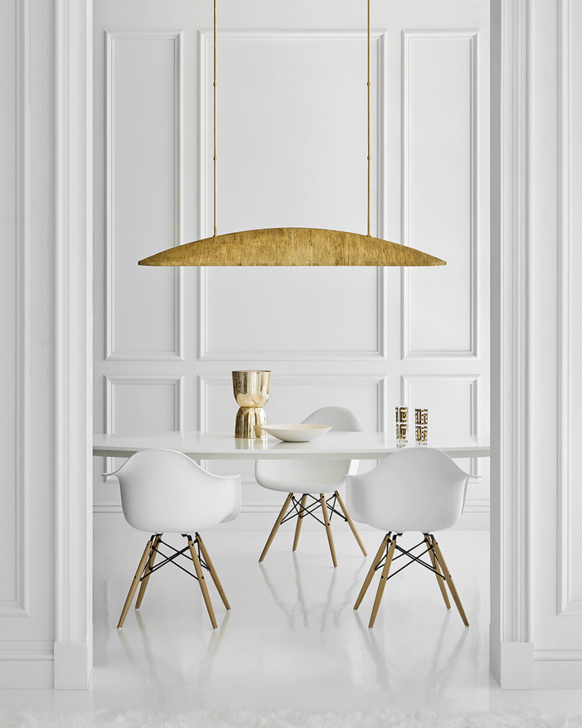 Utopia takpendel linjär guld