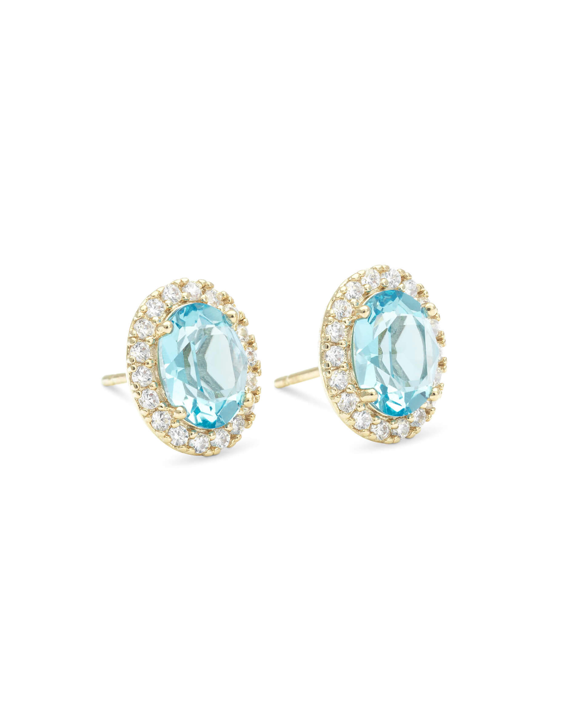 Luna earrings aquamarine