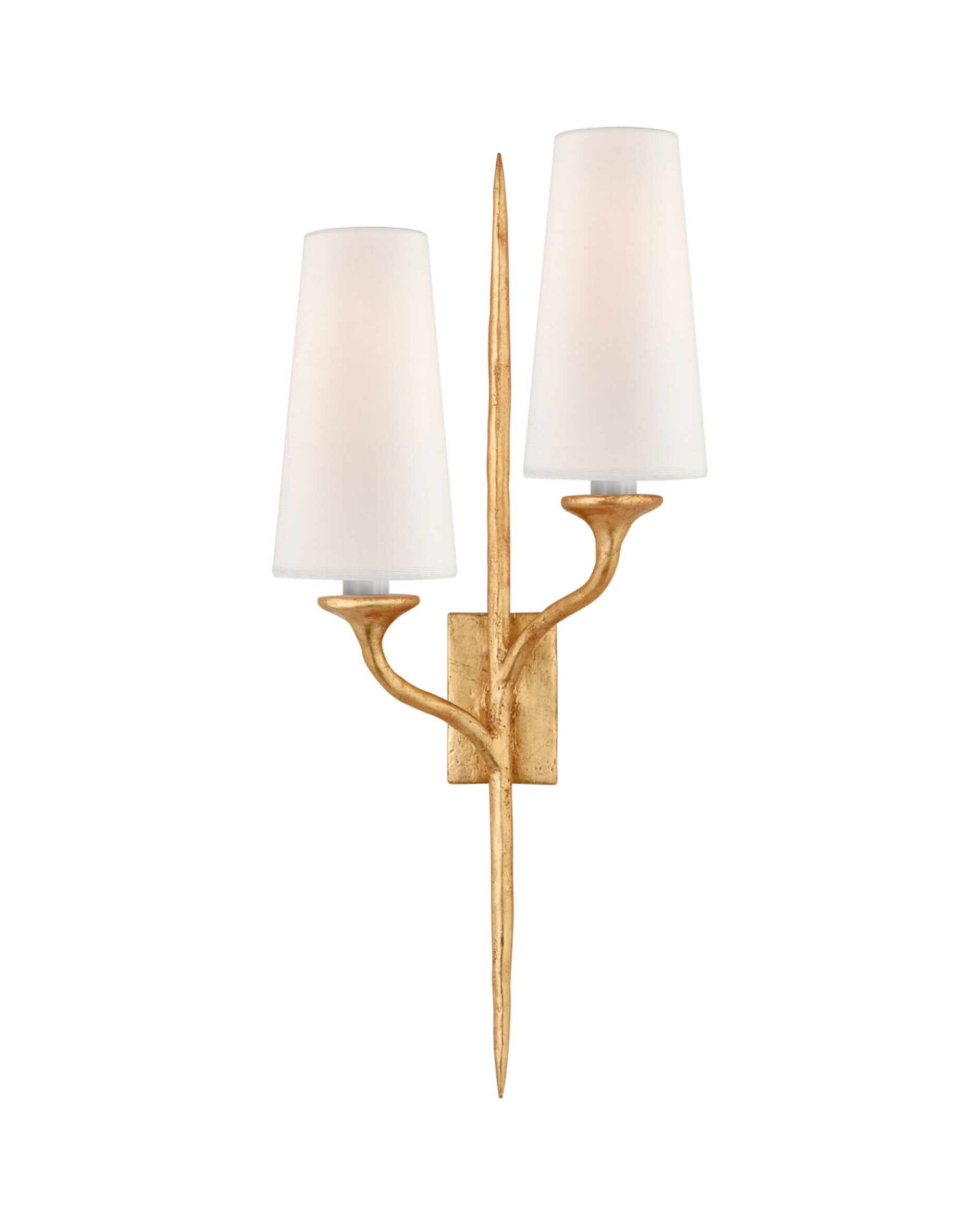 Iberia Right Double Sconce Antique Gold Leaf