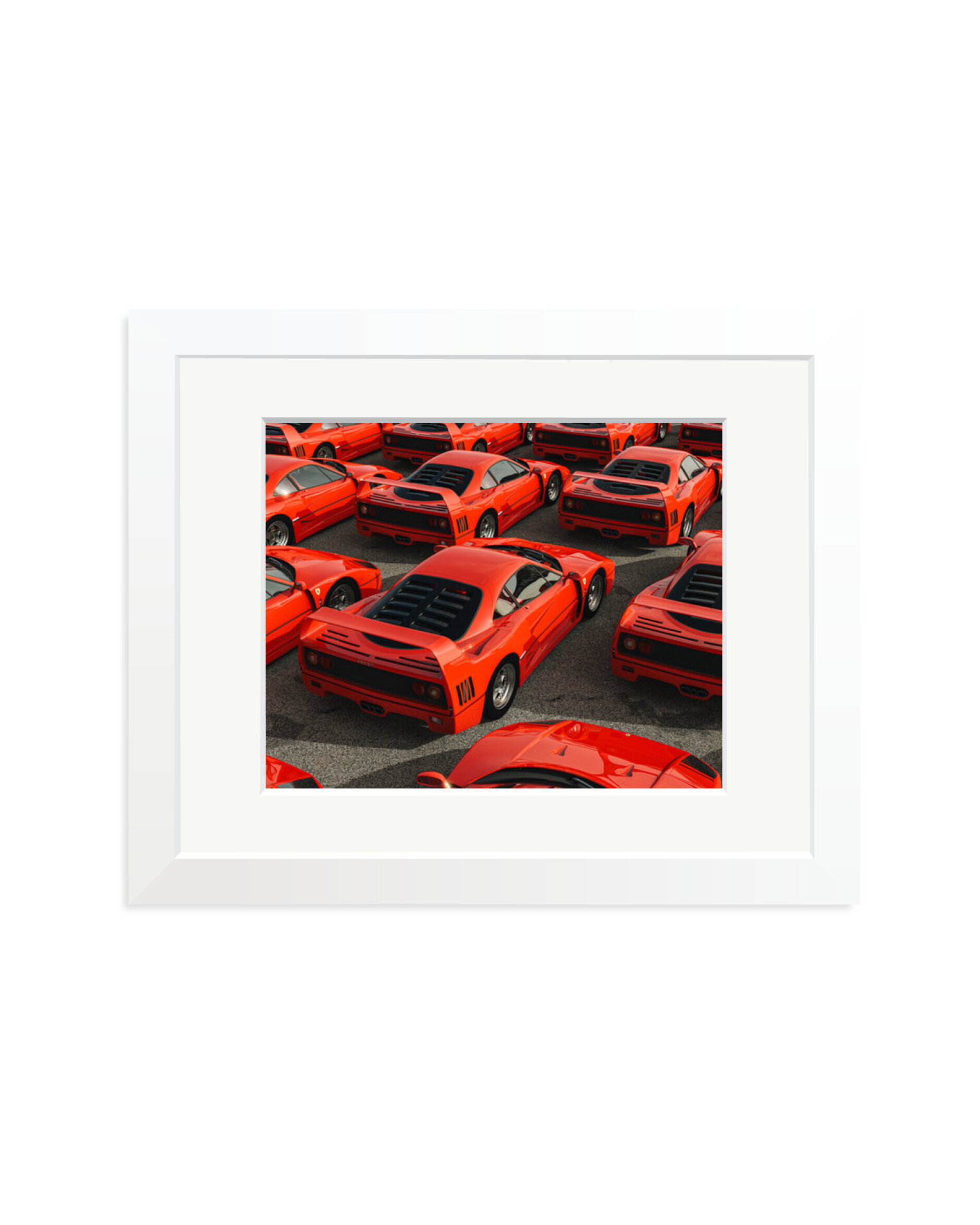 Ferrari F40 Parking Only White / Small