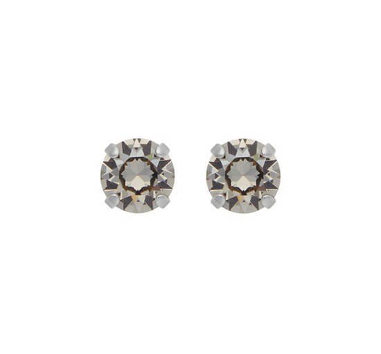 null - Classic Stud Earrings pearl rhodium
