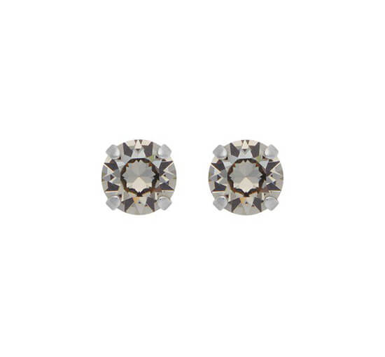 Greige - Classic Stud örhängen crystal rhodium