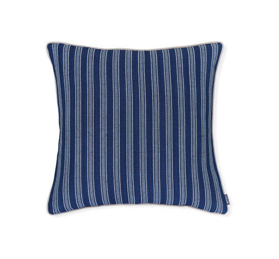 Bungalow Stripe kuddfodral indigo