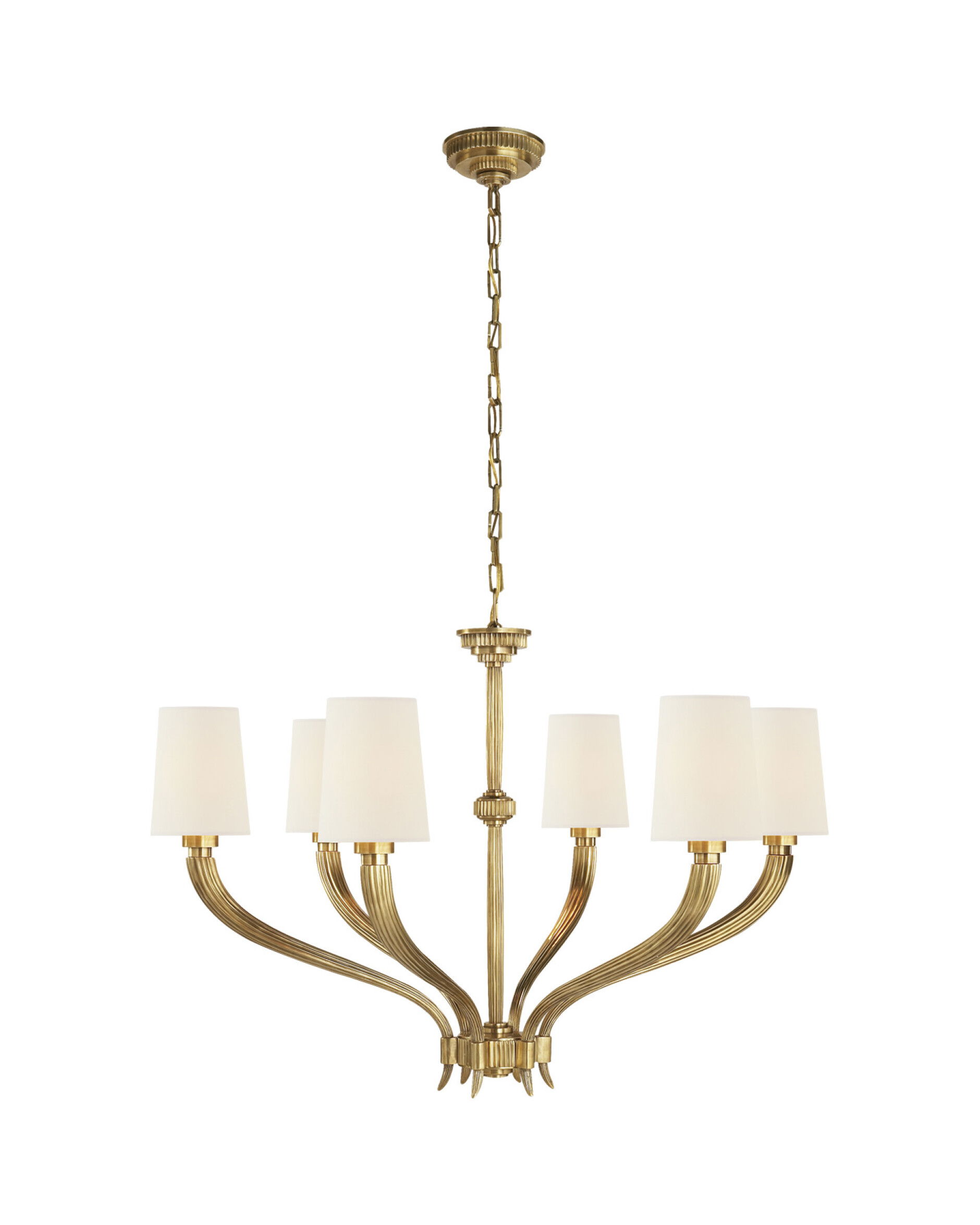 Ruhlmann takkrona antik mässing L