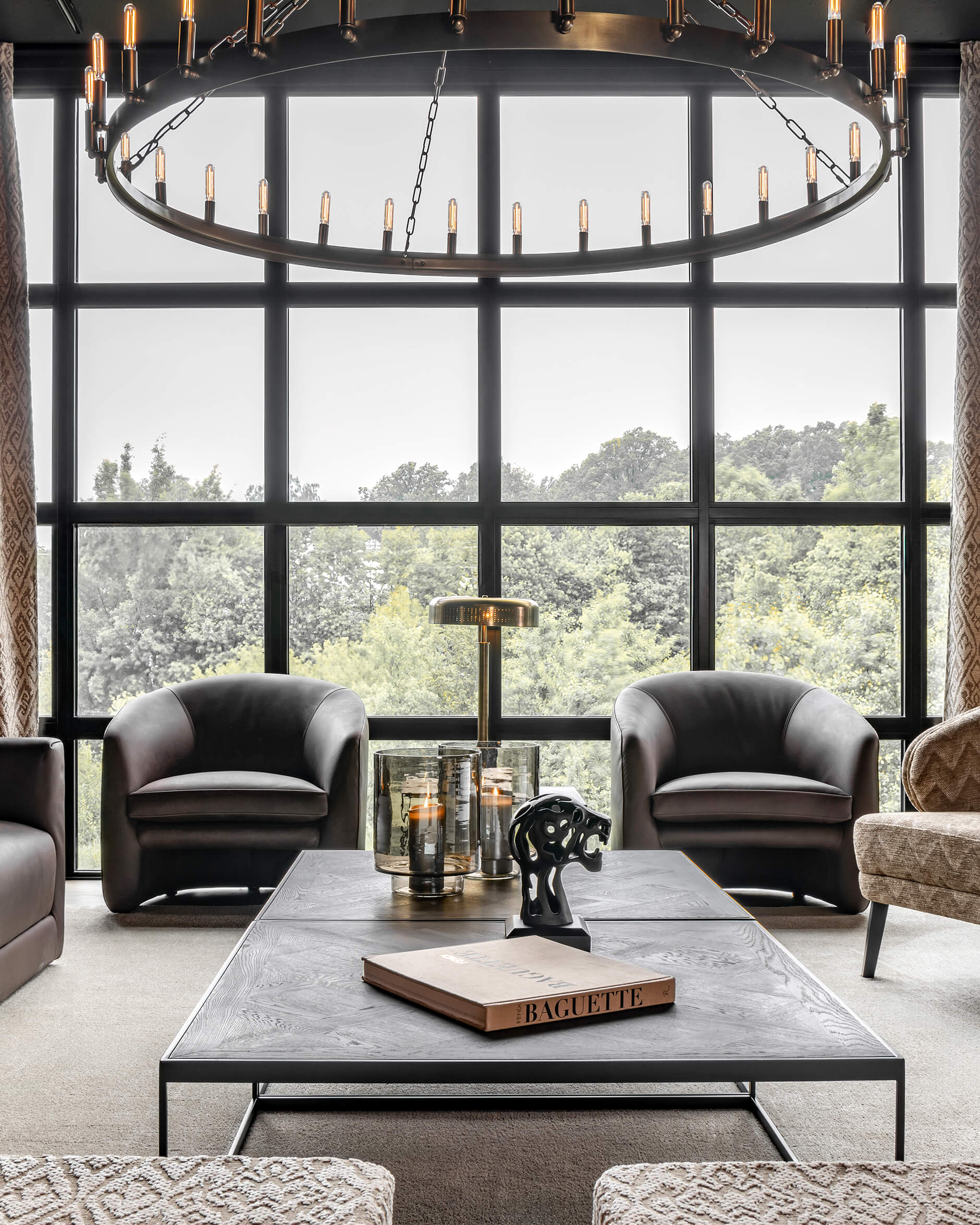 Armando bordslampa antik mässing L