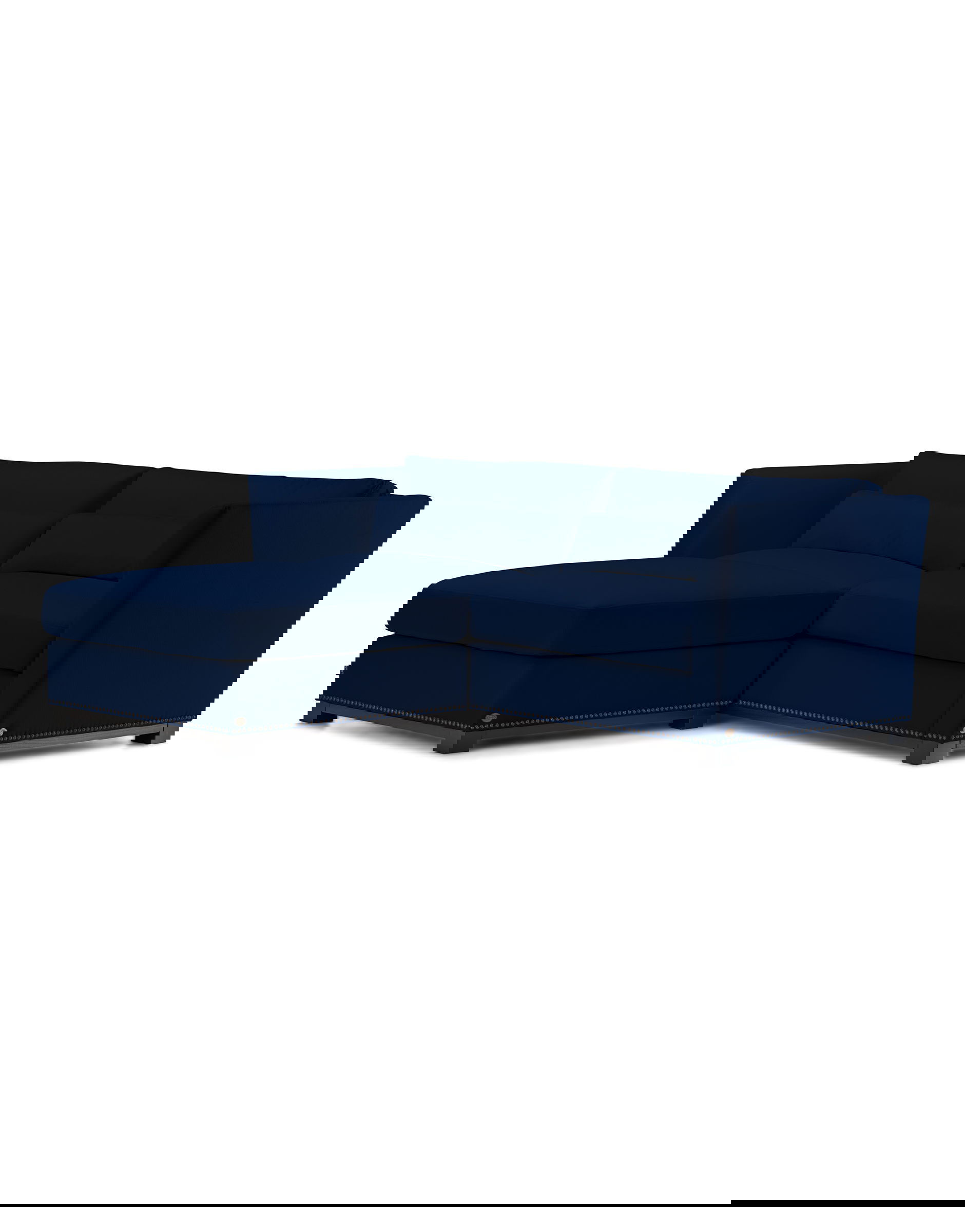 Madison ottoman indigo