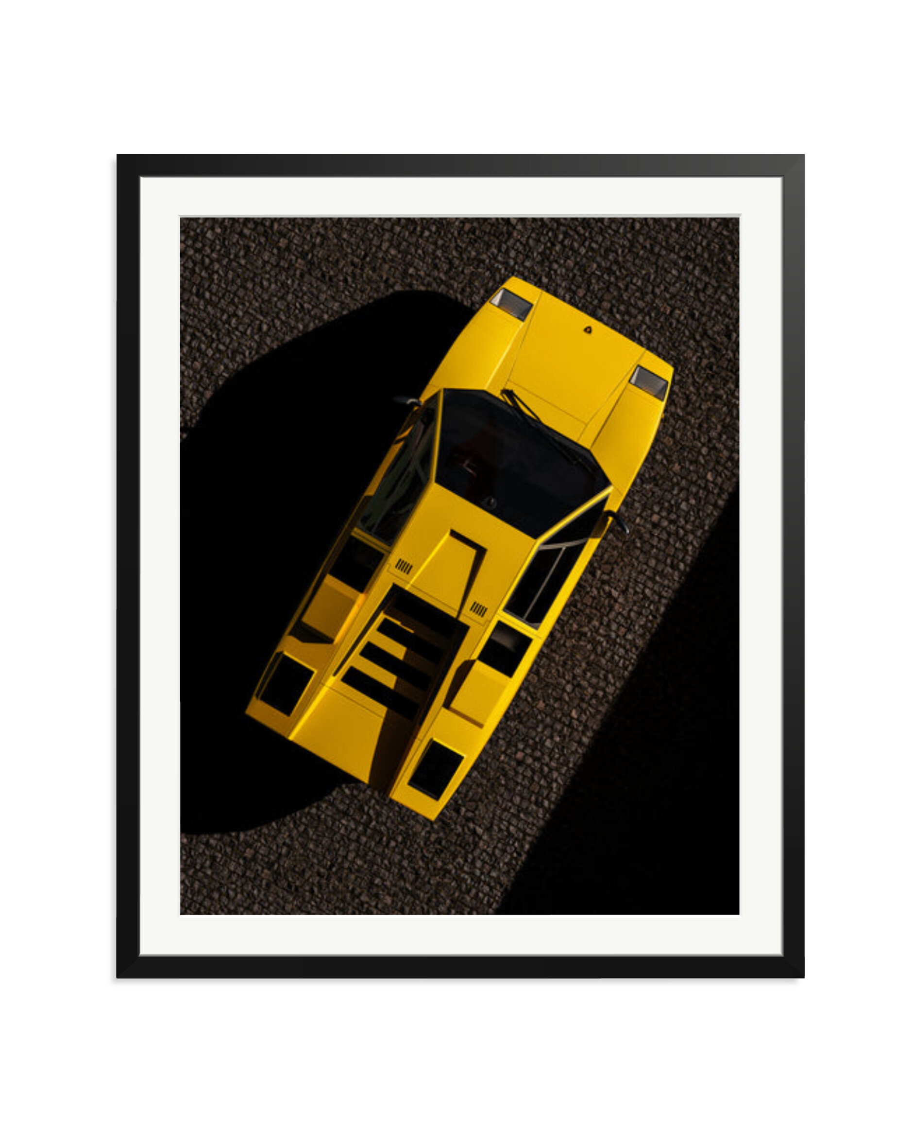 Birdseye View Lamborghini Countach Black / XXL