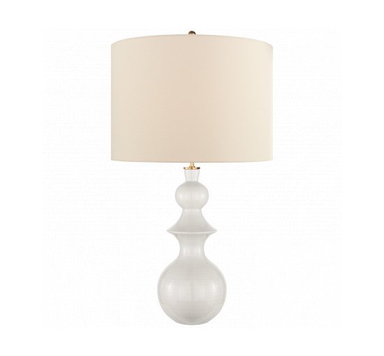 null - Saxon Large Table Lamp Dove Grey