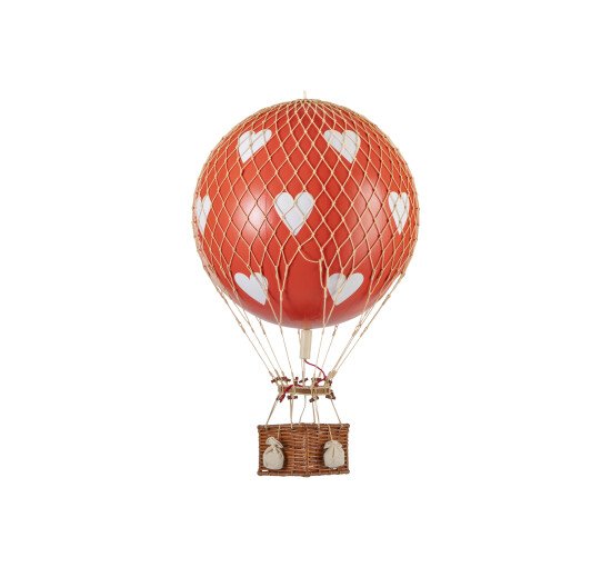 Red Hearts - Royal Aero Hot Air Balloon Blue Stars