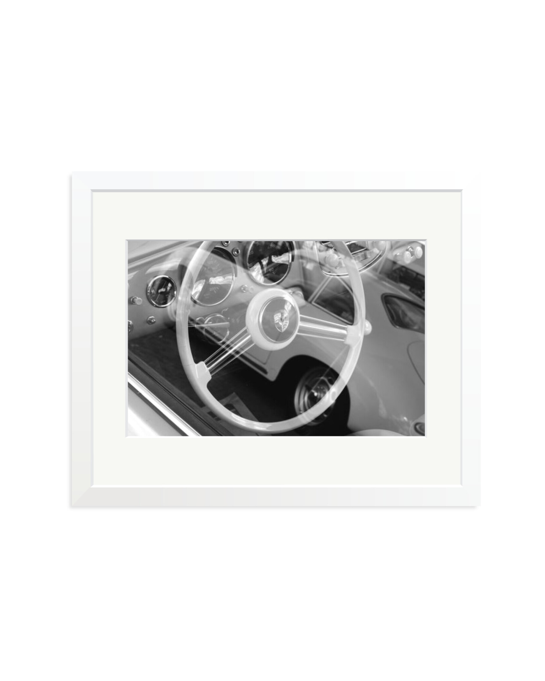 Porsche Steering Wheel White / Medium