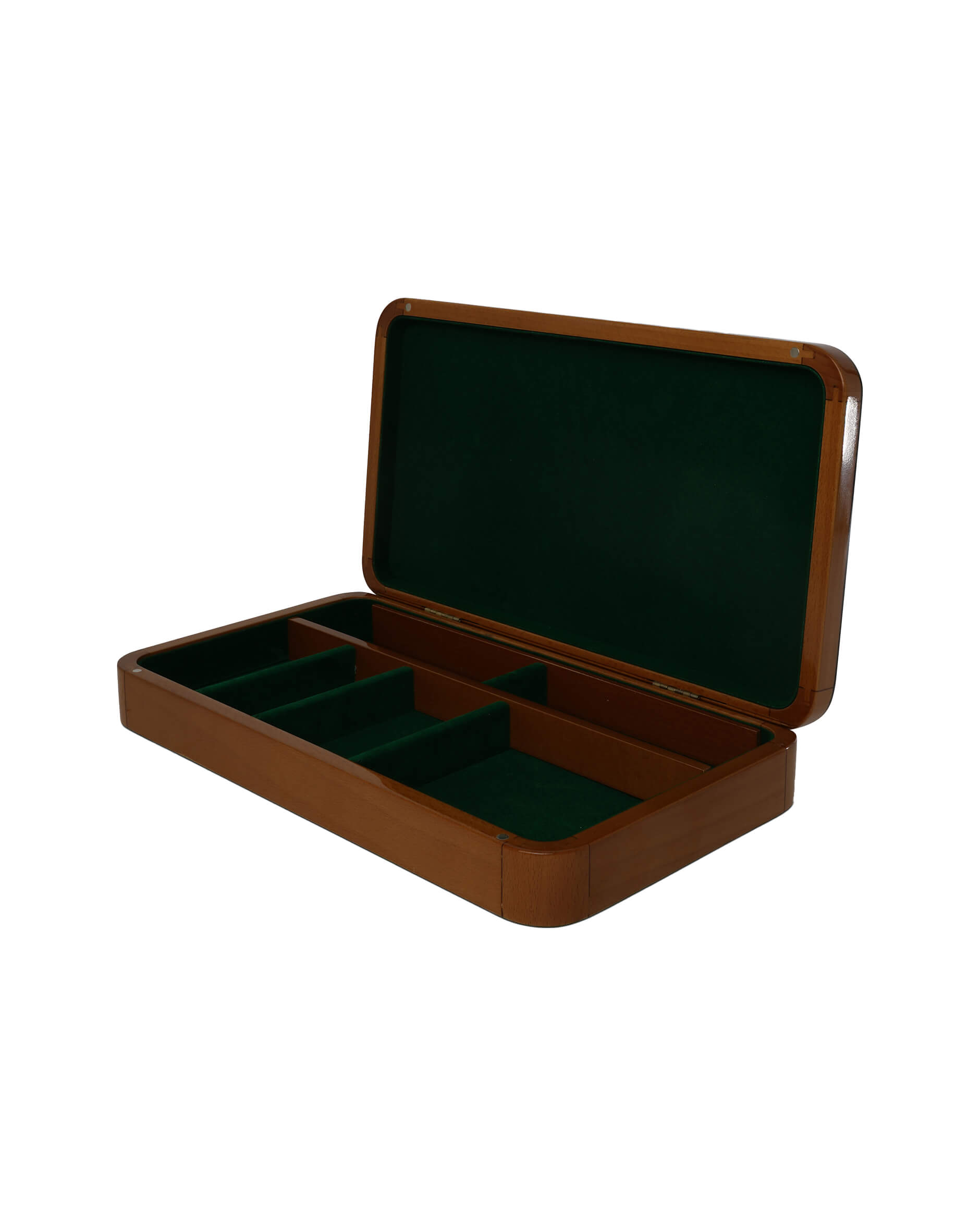 Världskarta smyckeskrin brun M