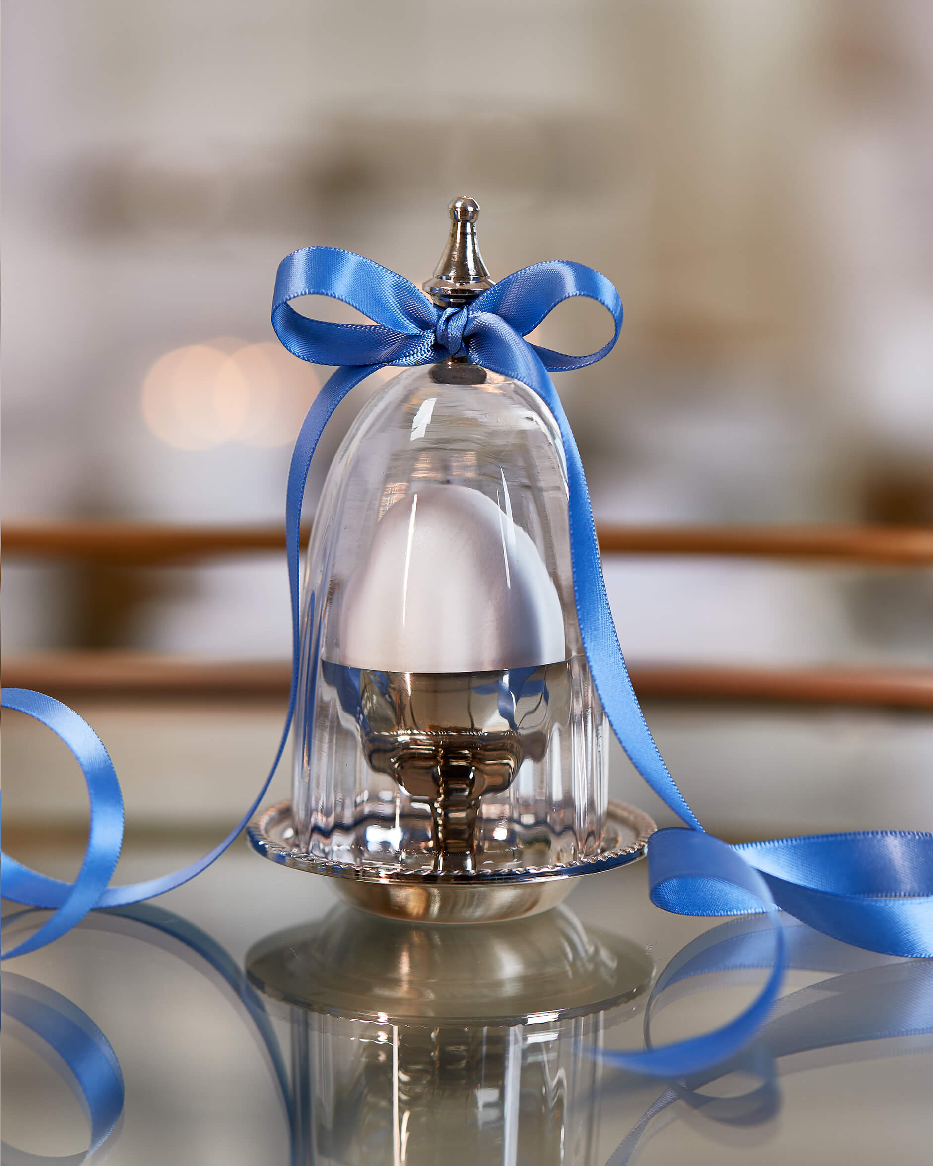 Amandine äggkopp silver